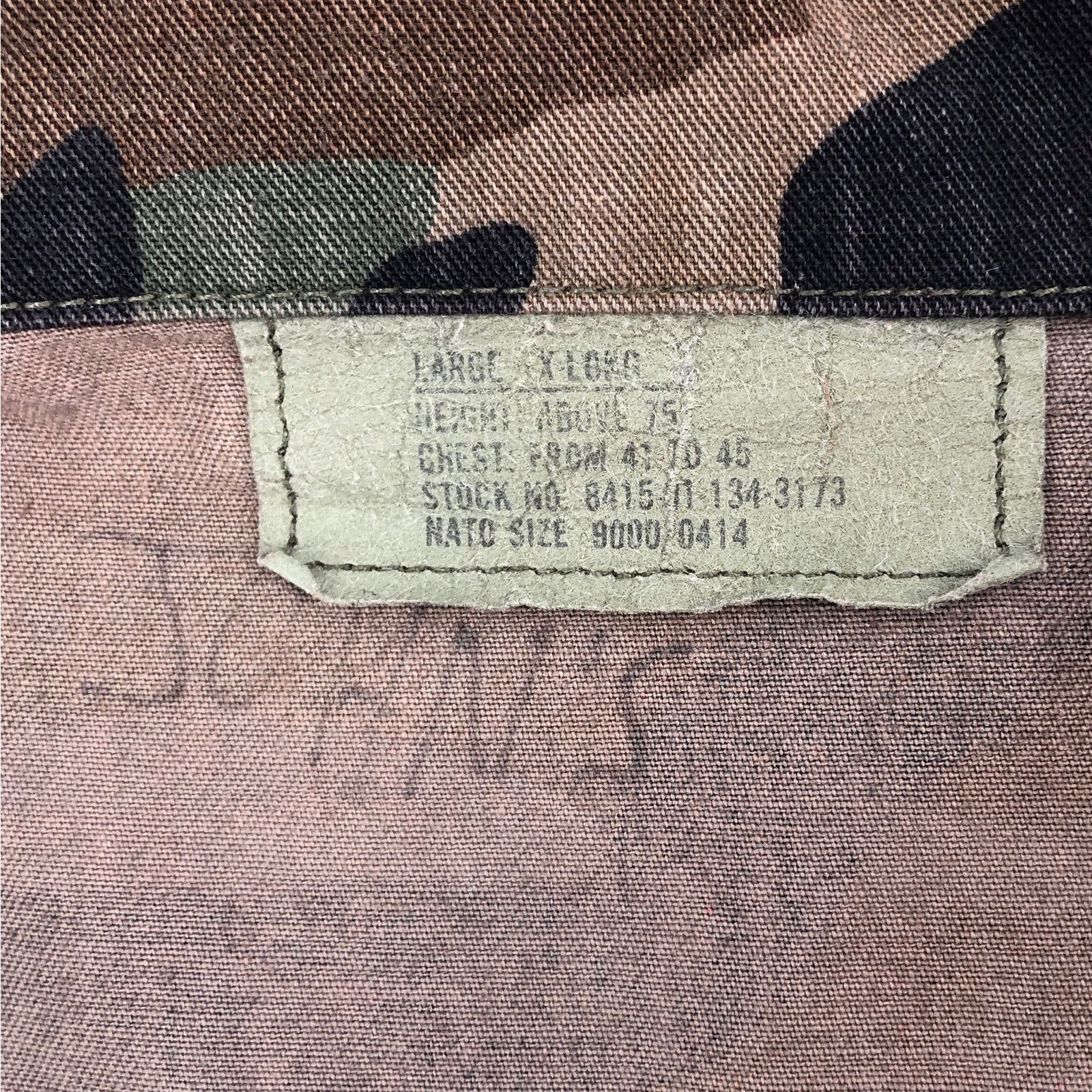 Vintage Military camouflage jacket X Long Tall 90s 1990s vintage Size US L / EU 52-54 / 3 - 4 Thumbnail