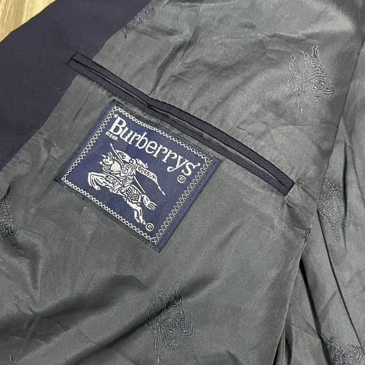 Burberry Vintage Burberry Double Breasted Blazer Size 38R - 7 Thumbnail