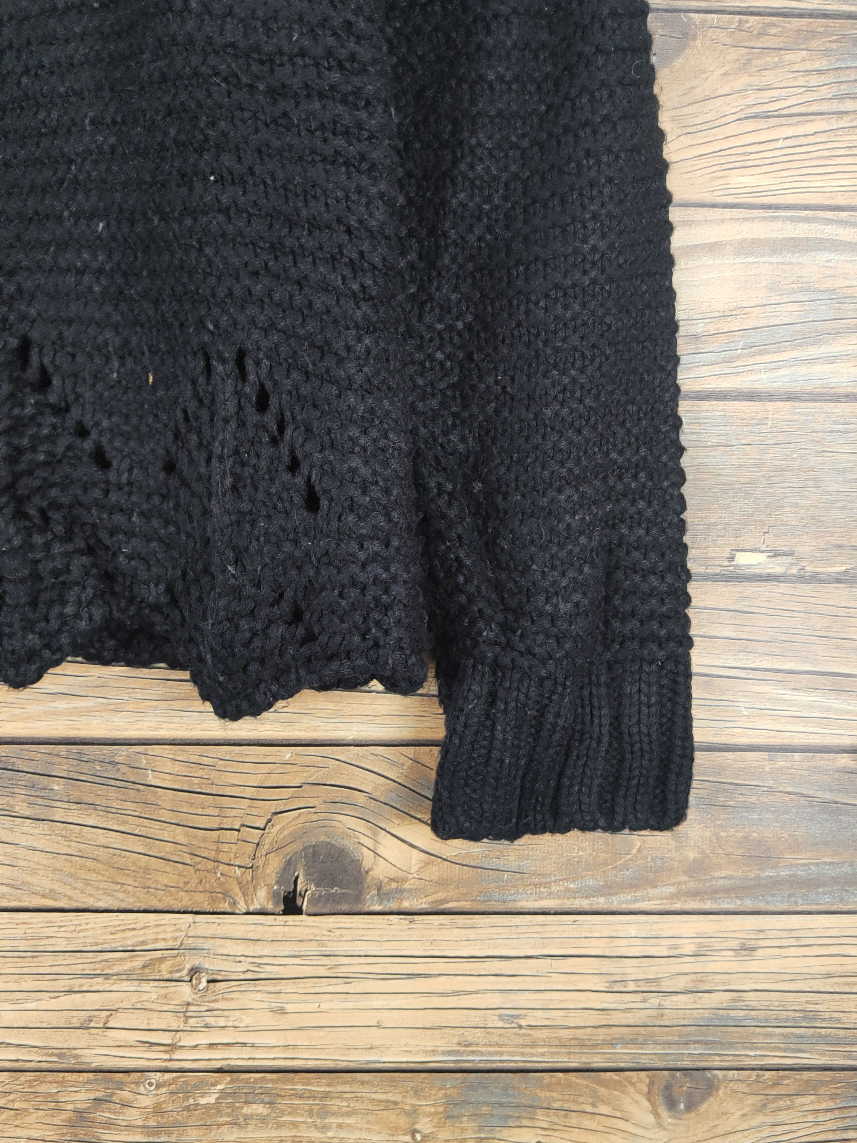 Homespun Knitwear × Japanese Brand J.M.J.K Black Knitwear Cardigan #W1086 Size L / US 10 / IT 46 - 6 Thumbnail