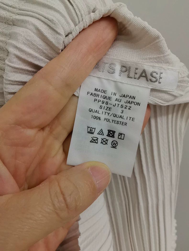 Issey Miyake issey miyake size:3 A grayish-white long-sleeved top 2505- Size XXS / US 00 / IT 34 - 3 Thumbnail