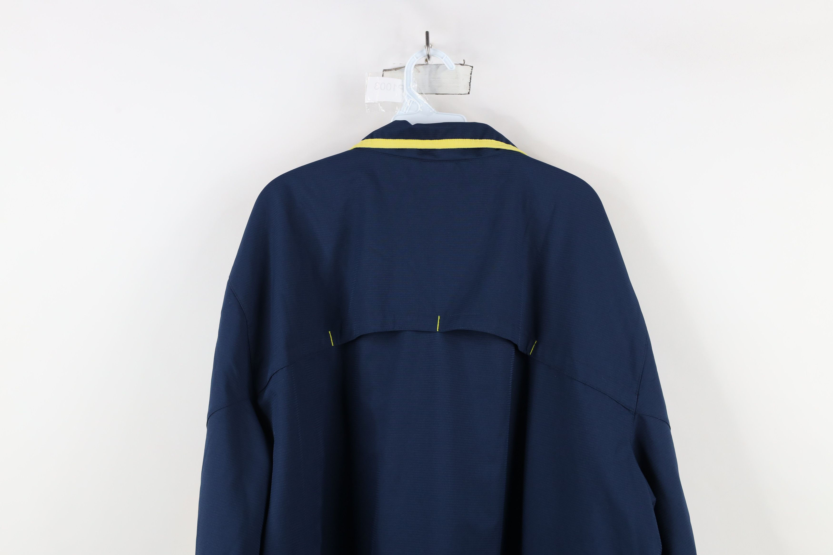 Adidas × Vintage Adidas University of Michigan Football Pullover Jacket Blue Size US XXL / EU 58 / 5 - 13 Thumbnail