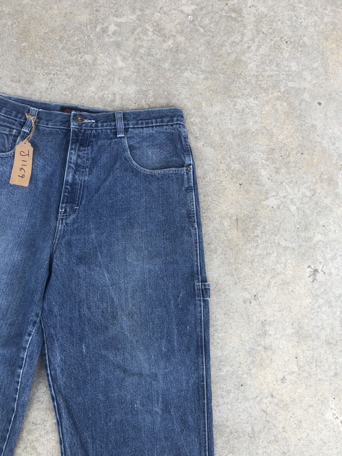 Southpole Vintage Southpole Baggy Carpenter Embroidered Jeans Size US 35 - 5 Thumbnail