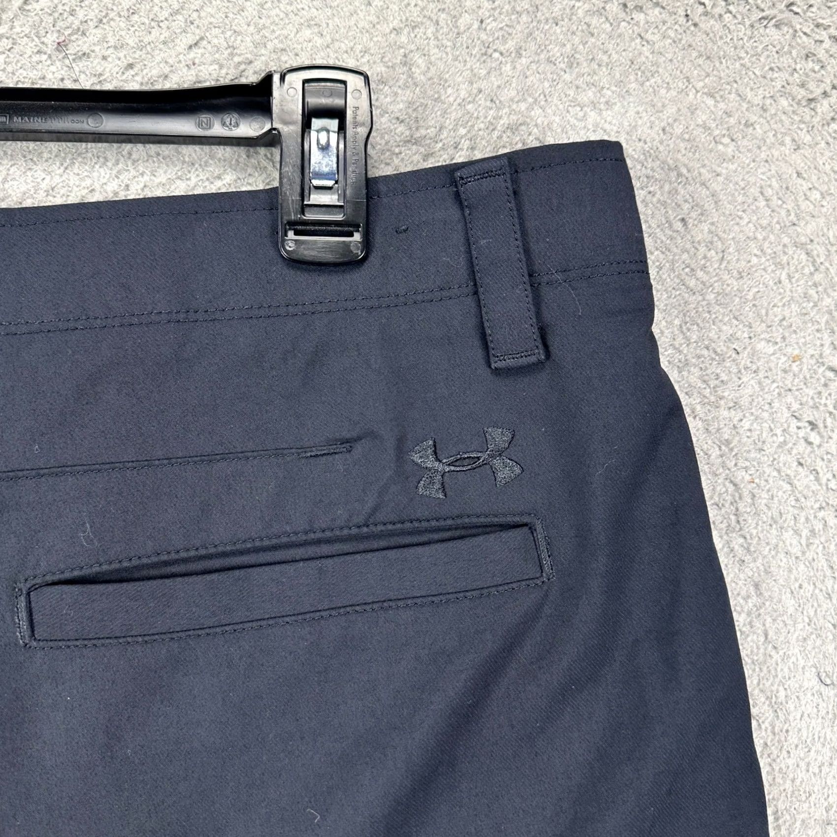 Under Armour Under Armour Nylon Blend Shorts Chino Mens 38 Black Stretch Pockets Golf Hiking Size US 38 / EU 54 - 4 Thumbnail