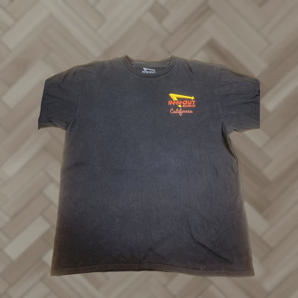 Logo 7 VINTAGE In-N-Out Graphic T Shirt Mens XL Black Classic Cars Logo Crew Neck #8319 Size US XL / EU 56 / 4 - 1 Thumbnail