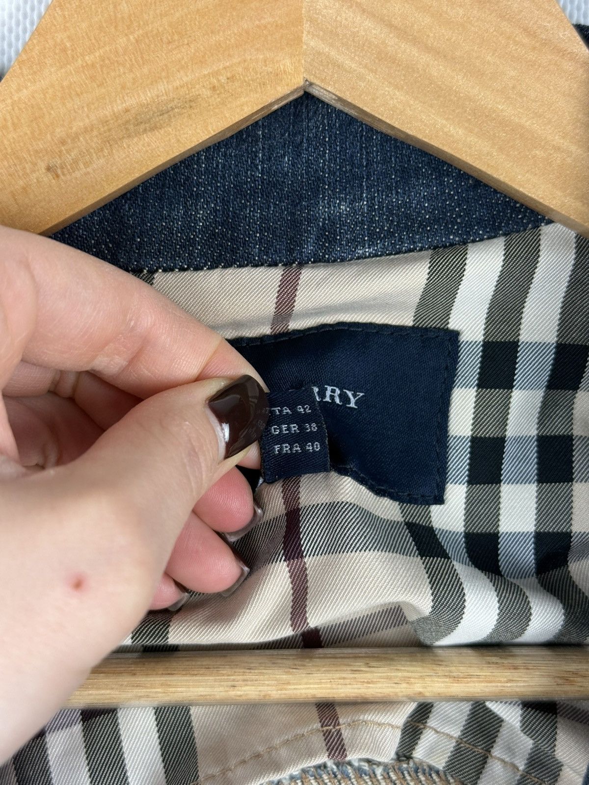 Burberry Burberry London Vintage Ladies Denim Blazer Jacket Size US 8 Size M / US 6-8 / IT 42-44 - 12 Thumbnail