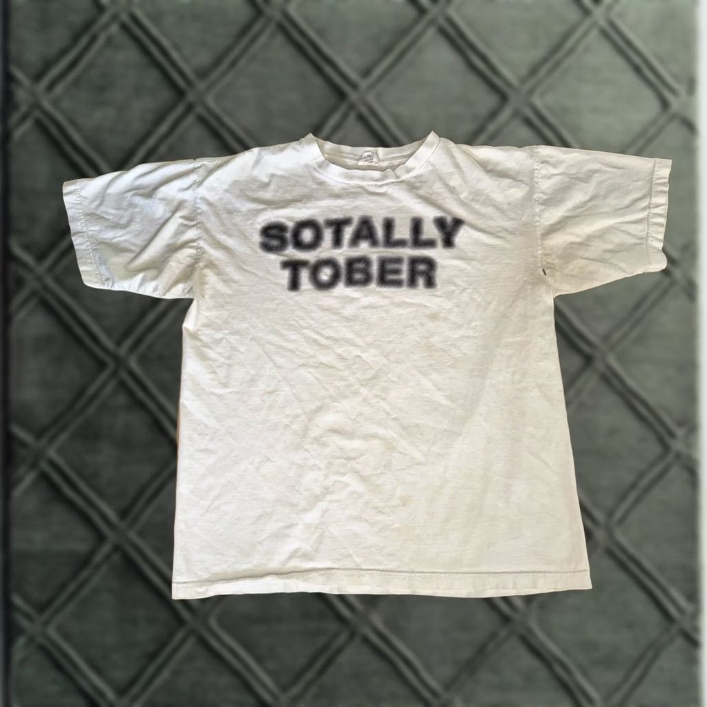 Vintage VINTAGE Tour Champ Shirt White Adult XL 1990s Sotally Tober Blurred Blurry Lettering Mens Size ONE SIZE - 1 Thumbnail