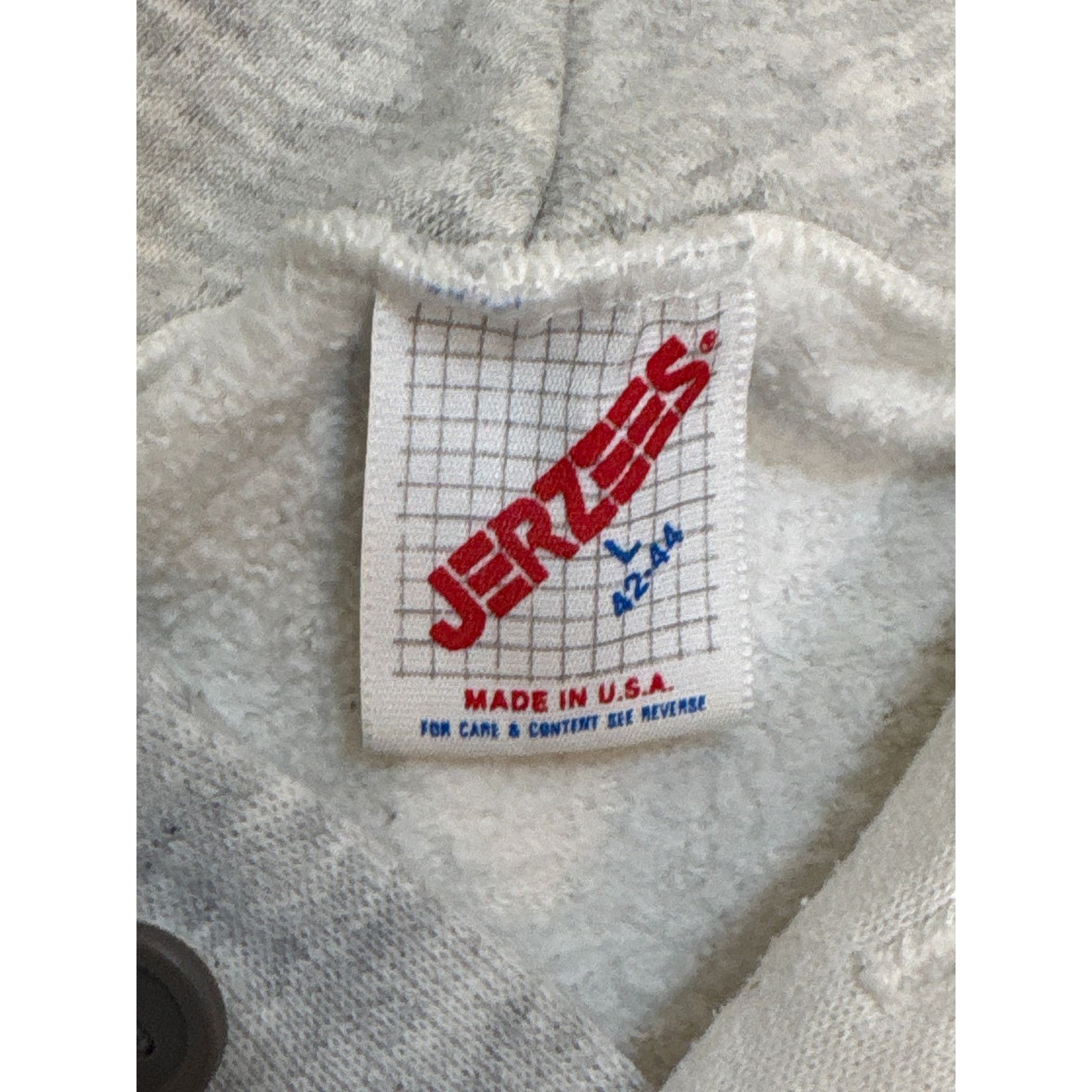 Jerzees Vintage 90s BJH Hoodie patchwork letters highschool Jr high Size US M / EU 48-50 / 2 - 4 Thumbnail