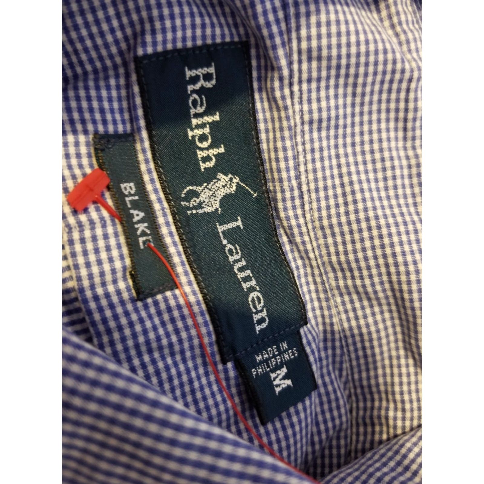 Polo Ralph Lauren Polo Ralph Lauren Mens Button-Up Shirt M Blue Cotton Classic Long Sleeve Button-Down Collar Size 40R - 3 Thumbnail