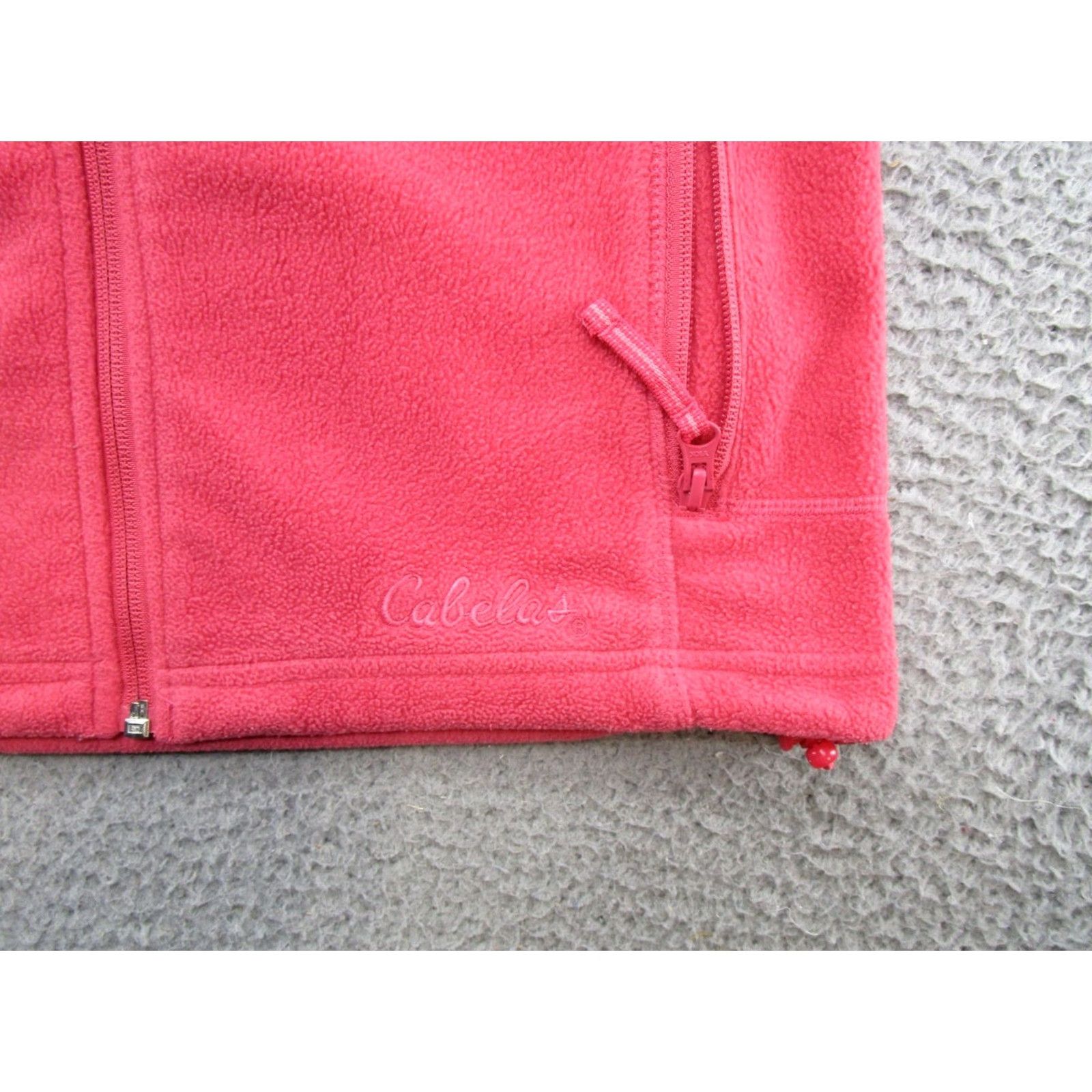 Vintage Cabela's Women’s Vest Fleece Full Zip Pink XS S Regular Size Small Outdoor Size S / US 4 / IT 40 - 2 Thumbnail