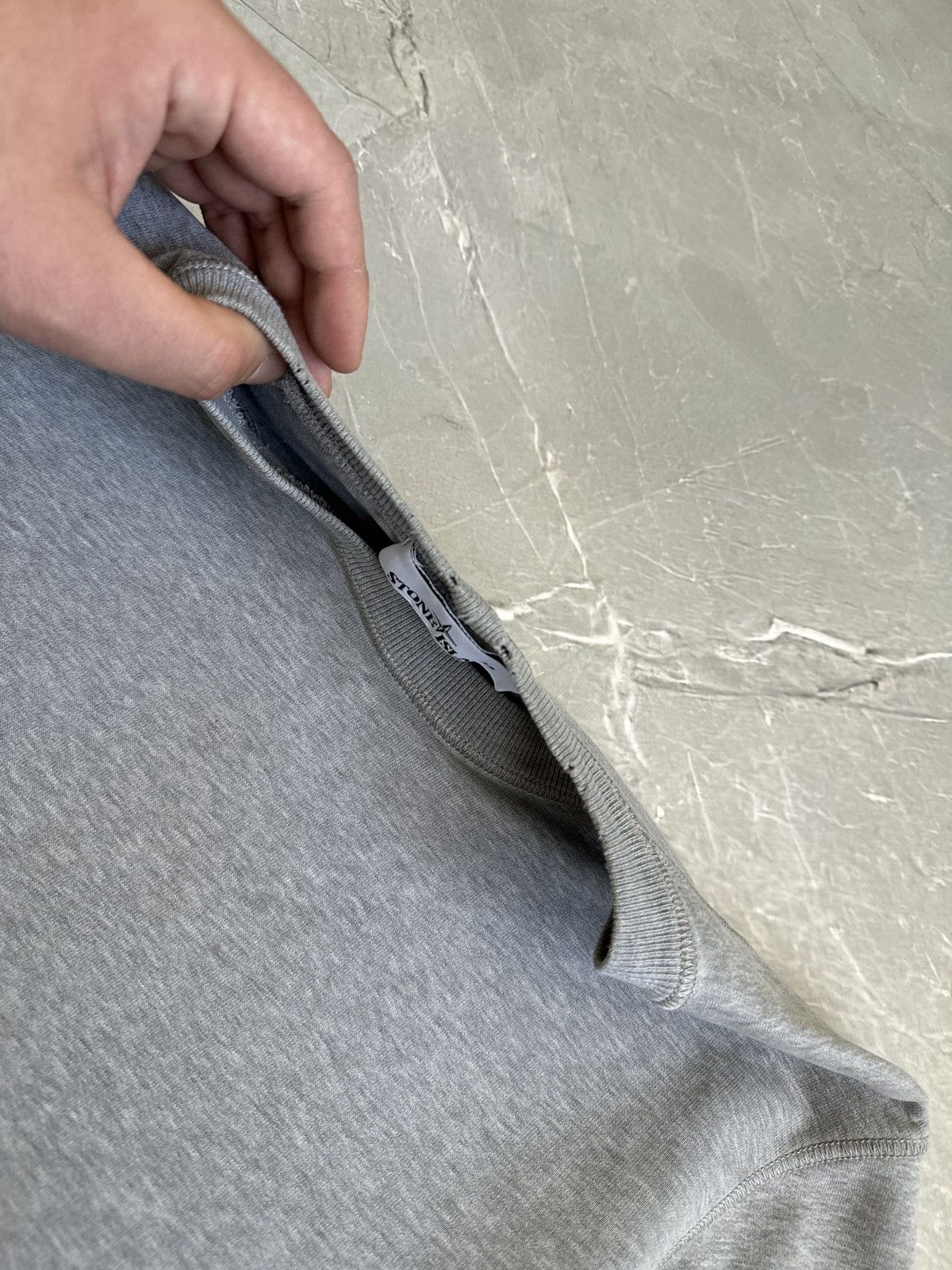 Stone Island Stone Island Grey Sweatshirt Crewneck Distressed Size US M / EU 48-50 / 2 - 11 Thumbnail