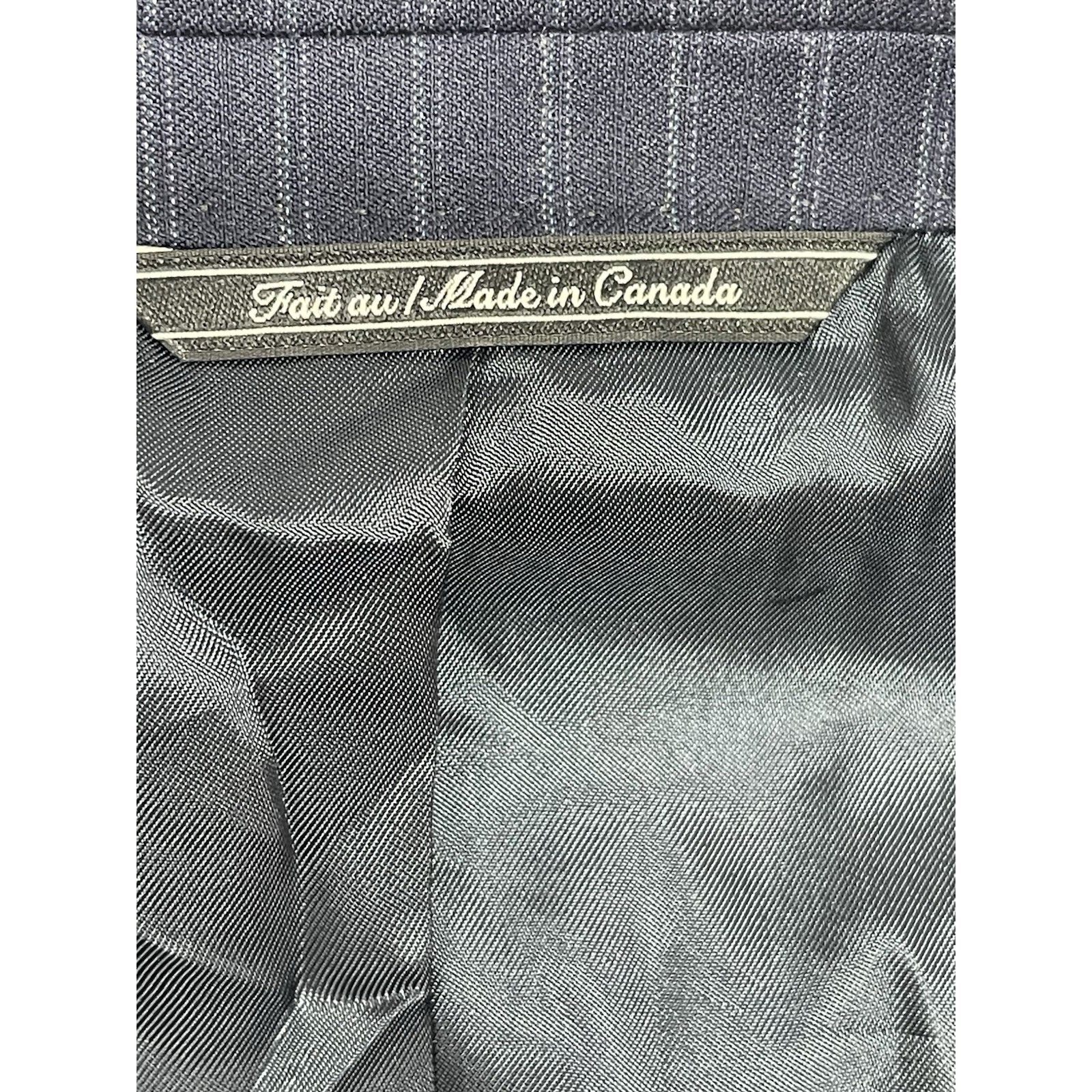 Jack Victor Loro Piana Jack Victor Super 120s Wool Pinstripe Blazer Jack Size 50R - 2 Thumbnail