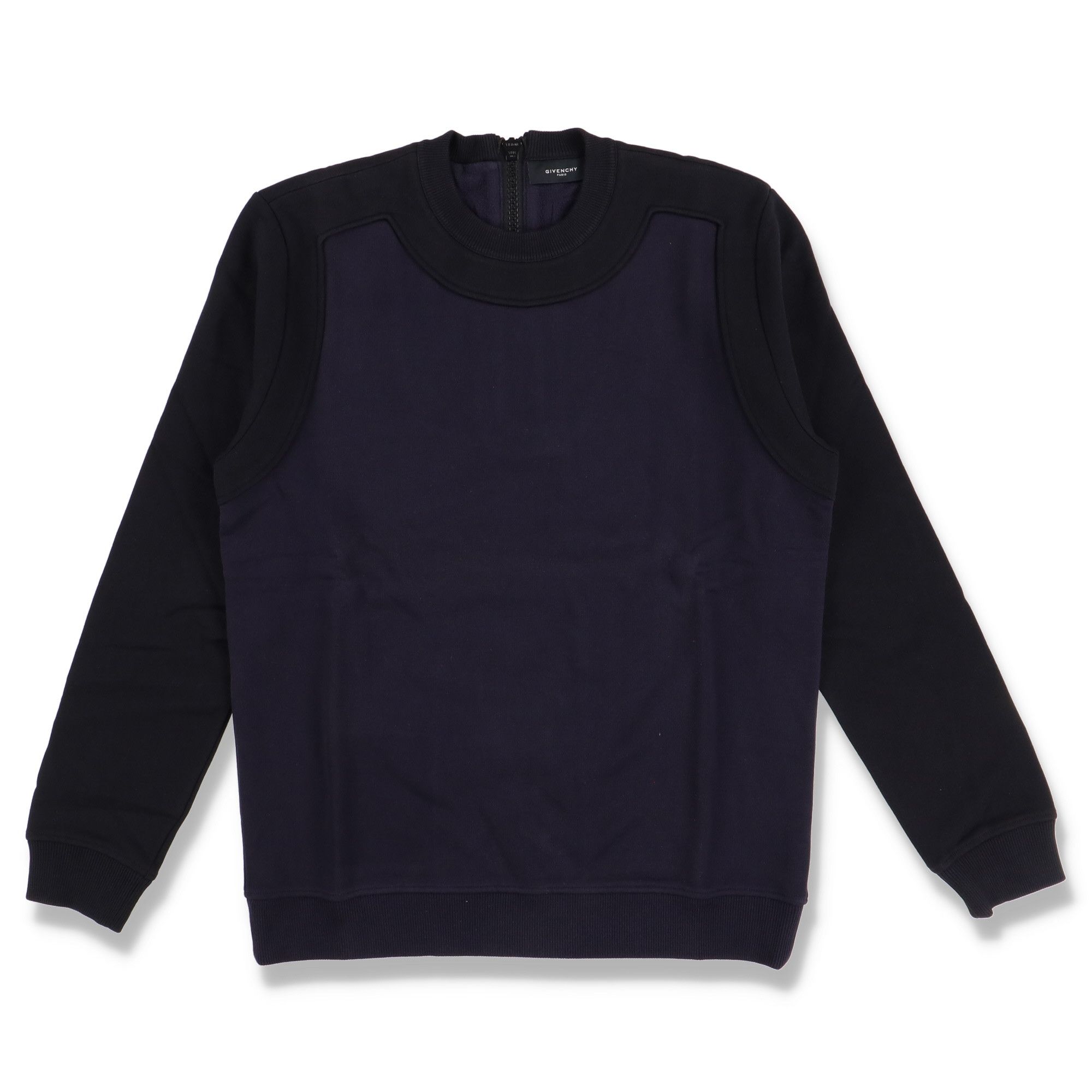 Givenchy Navy and Black Back Zip Sweatshirt Size US M / EU 48-50 / 2 - 1 Thumbnail