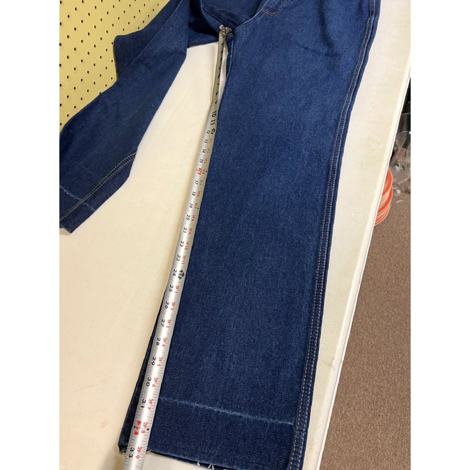 Wrangler VINTAGE Wrangler Orange Leather Tag Denim Mom Jeans USA SZ 16 31x34 Womens Jeans Size 38" / US 16 / IT 52 - 6 Thumbnail