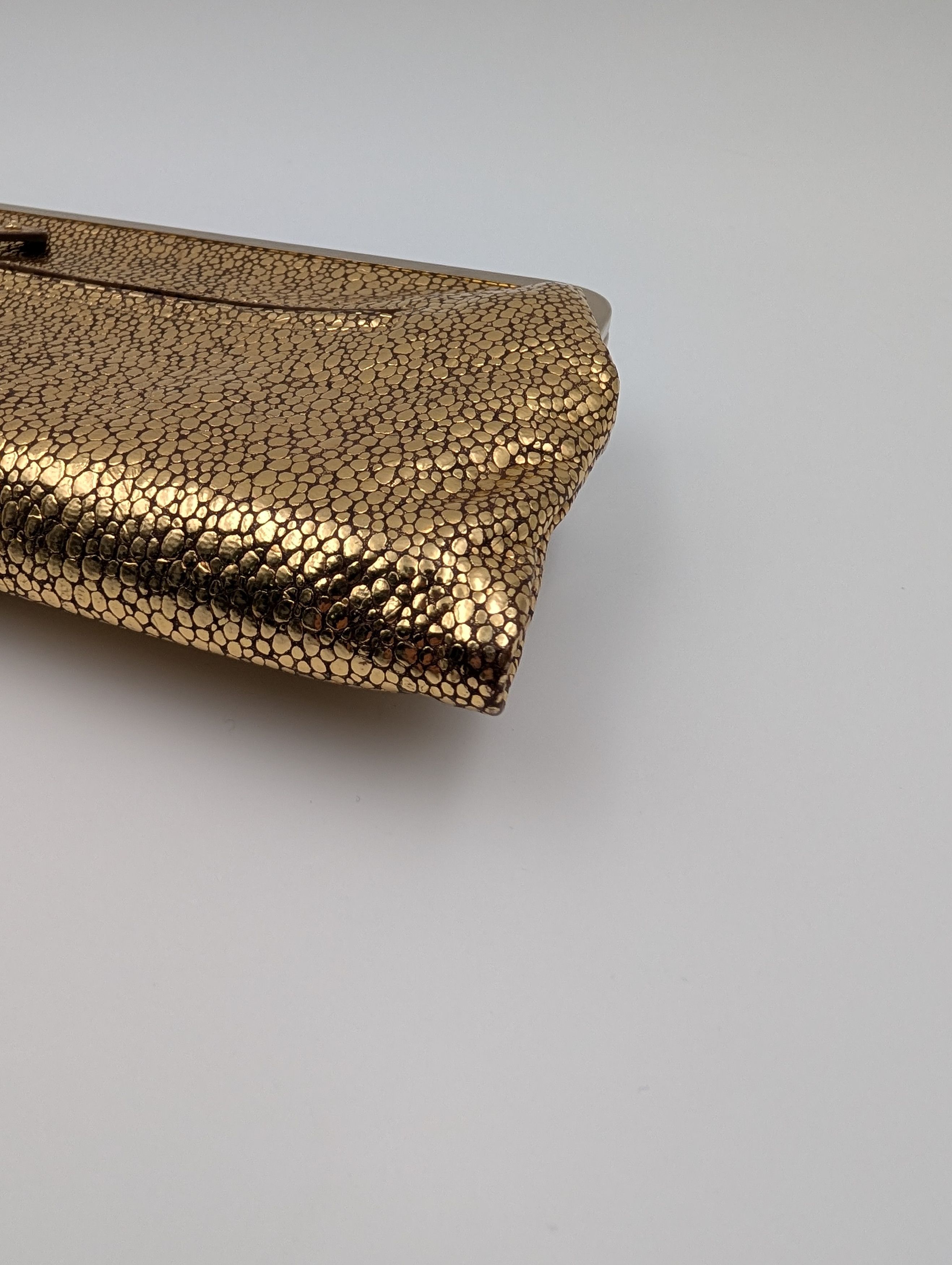 Anya Hindmarch Anya Hindmarch Gold Shiny Clutch Size ONE SIZE - 5 Thumbnail