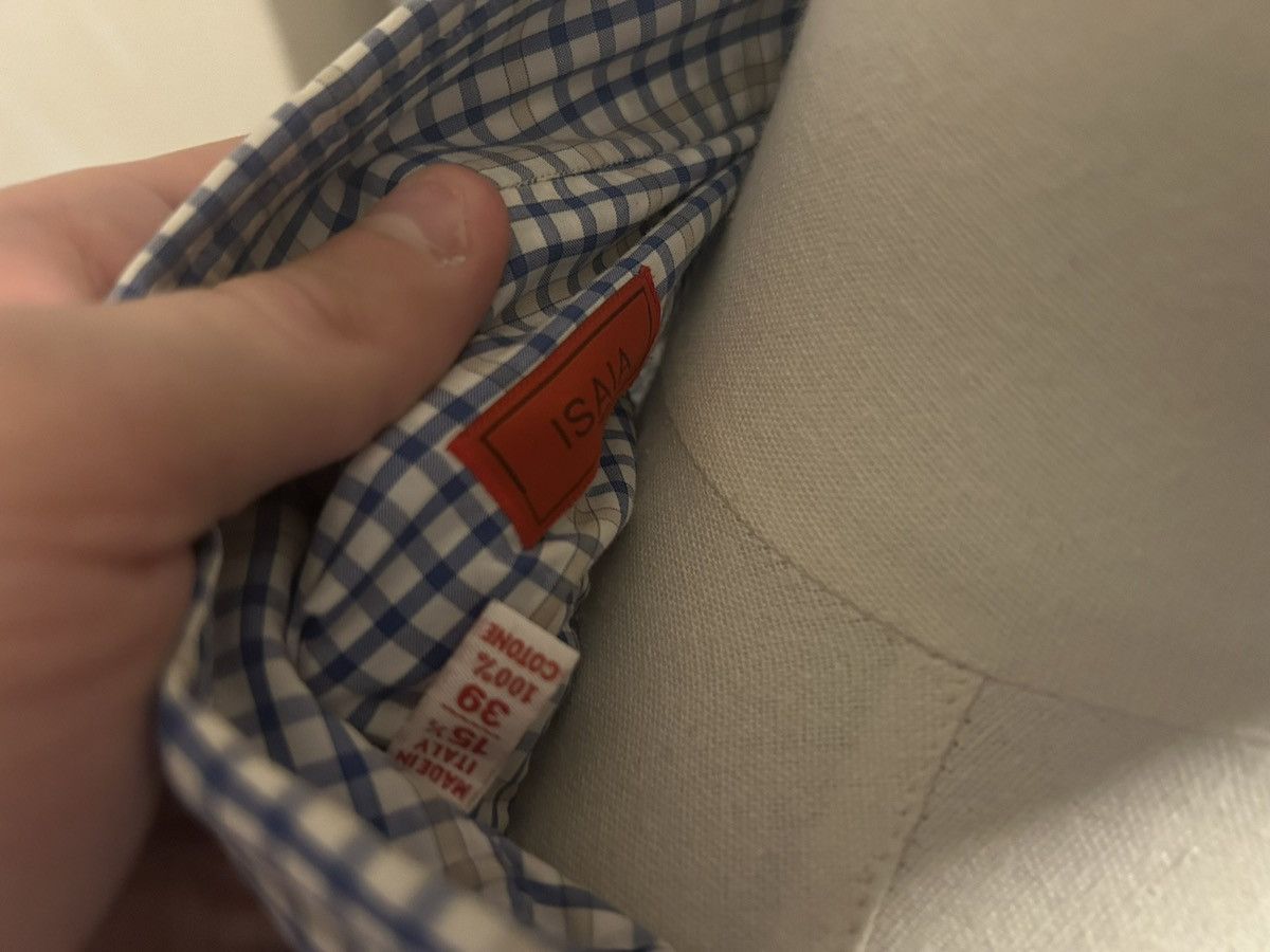 Isaia Isaia Plaid Shirt Size US M / EU 48-50 / 2 - 3 Thumbnail