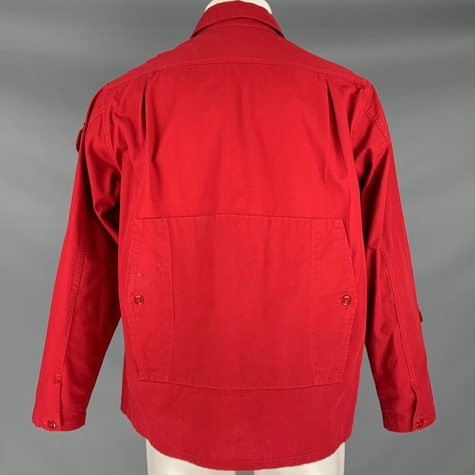 Engineered Garments ENGINEERED GARMENTS Size M Red Cotton Shirt Jacket Size US M / EU 48-50 / 2 - 3 Thumbnail