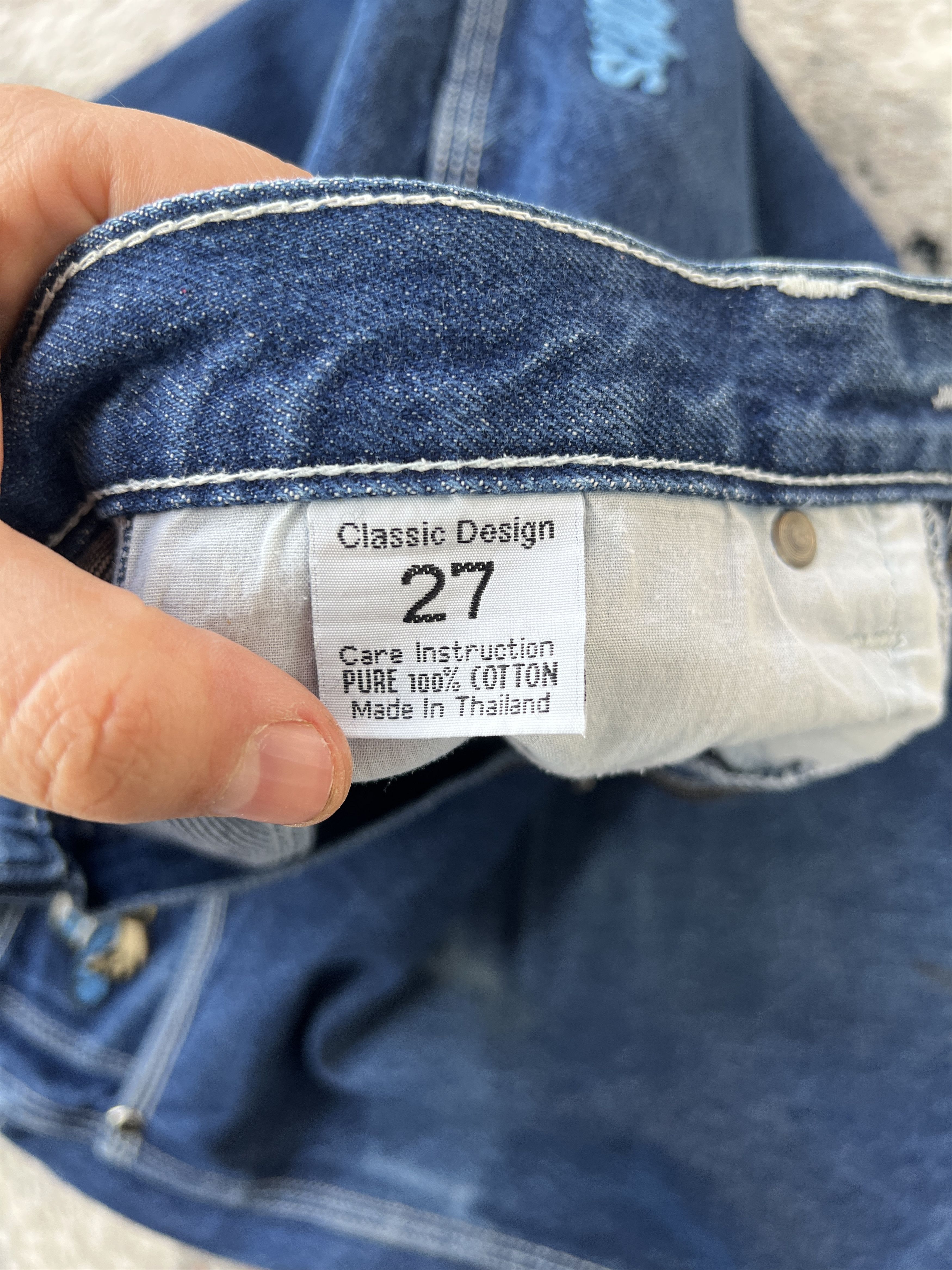 Vintage School Of Hard Knocks Vintage Jeans Size US 27 - 6 Thumbnail