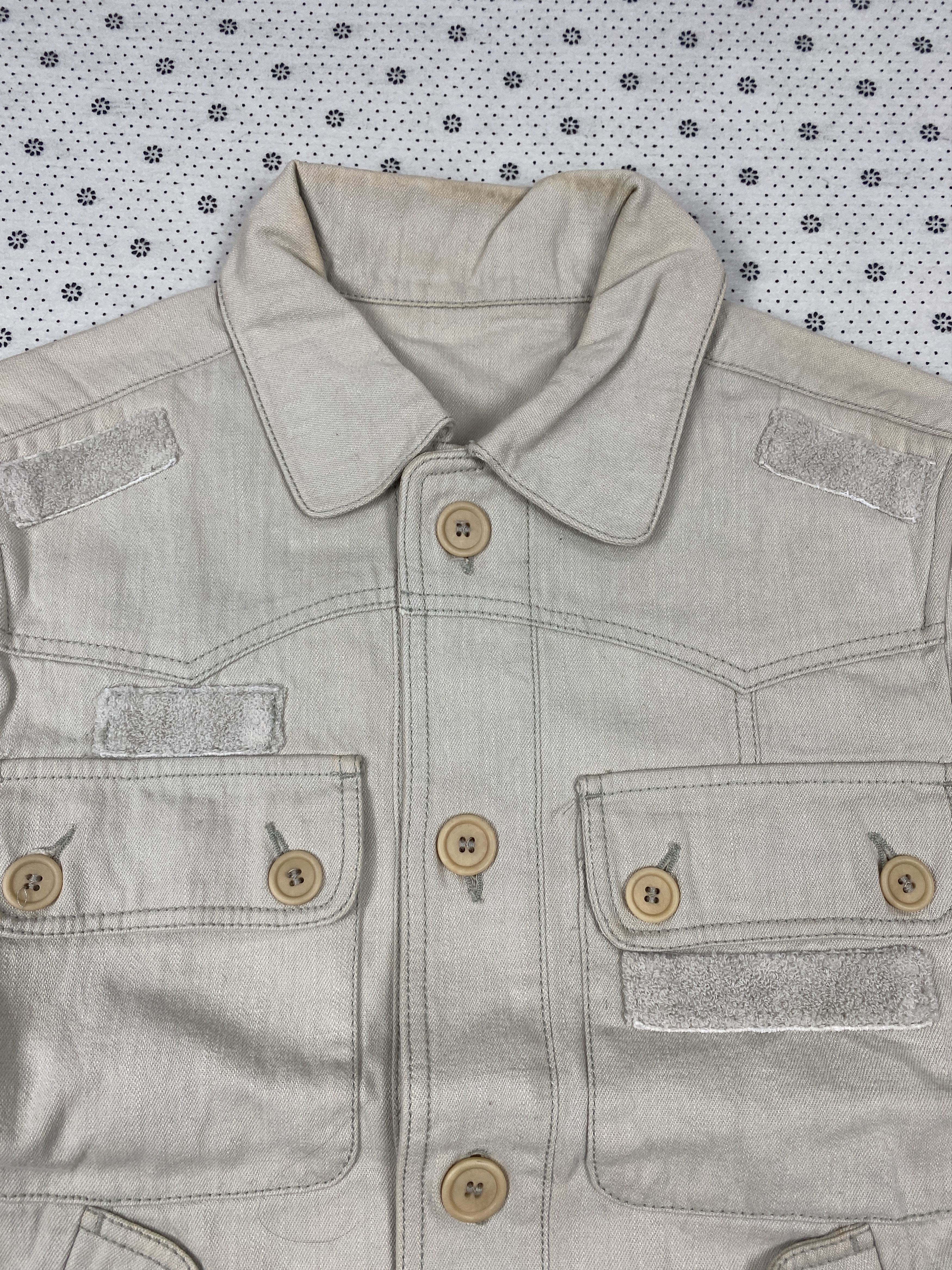 Bottega Veneta Vintage BOTTEGA VENETA Denim Removable Sleeve Jacket J0023 Size US S / EU 44-46 / 1 - 11 Thumbnail