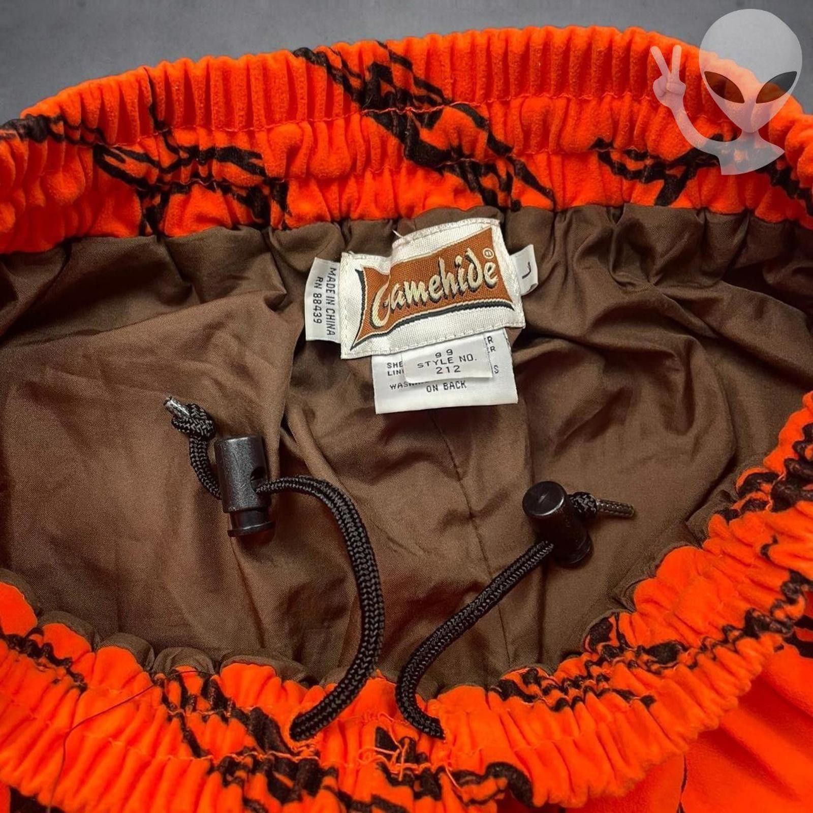Errolson Hugh Gamehide Hush Hide Pants Large Blaze Orange Camo Hunting Size US 34 / EU 50 - 8 Thumbnail