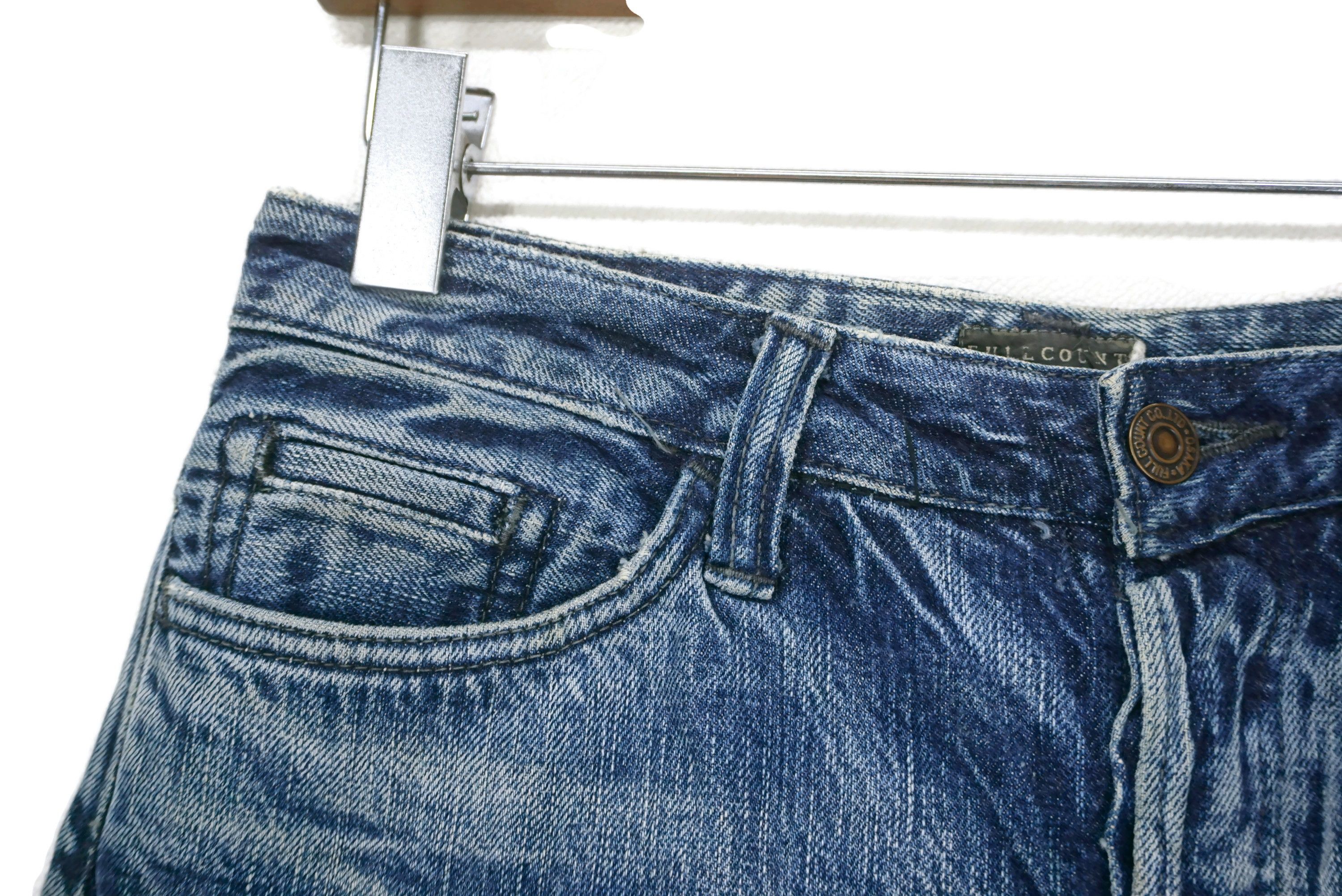 Japanese Brand FULLCOUNT Selvedge Jeans fits W28xL29 Low-Rise Straight Leg Size US 28 / EU 44 - 4 Thumbnail