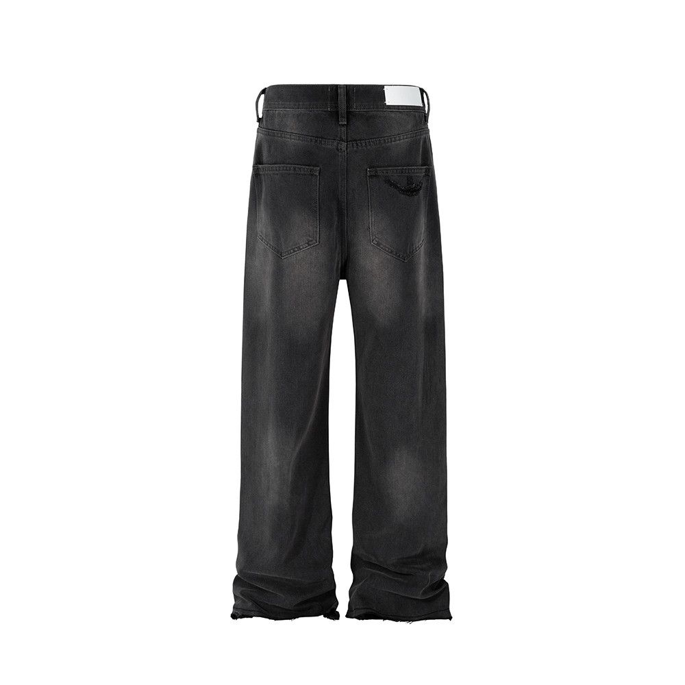 Jean × Vintage Vintage Washed Hole Damaged Jeans Size US 33 - 2 Thumbnail
