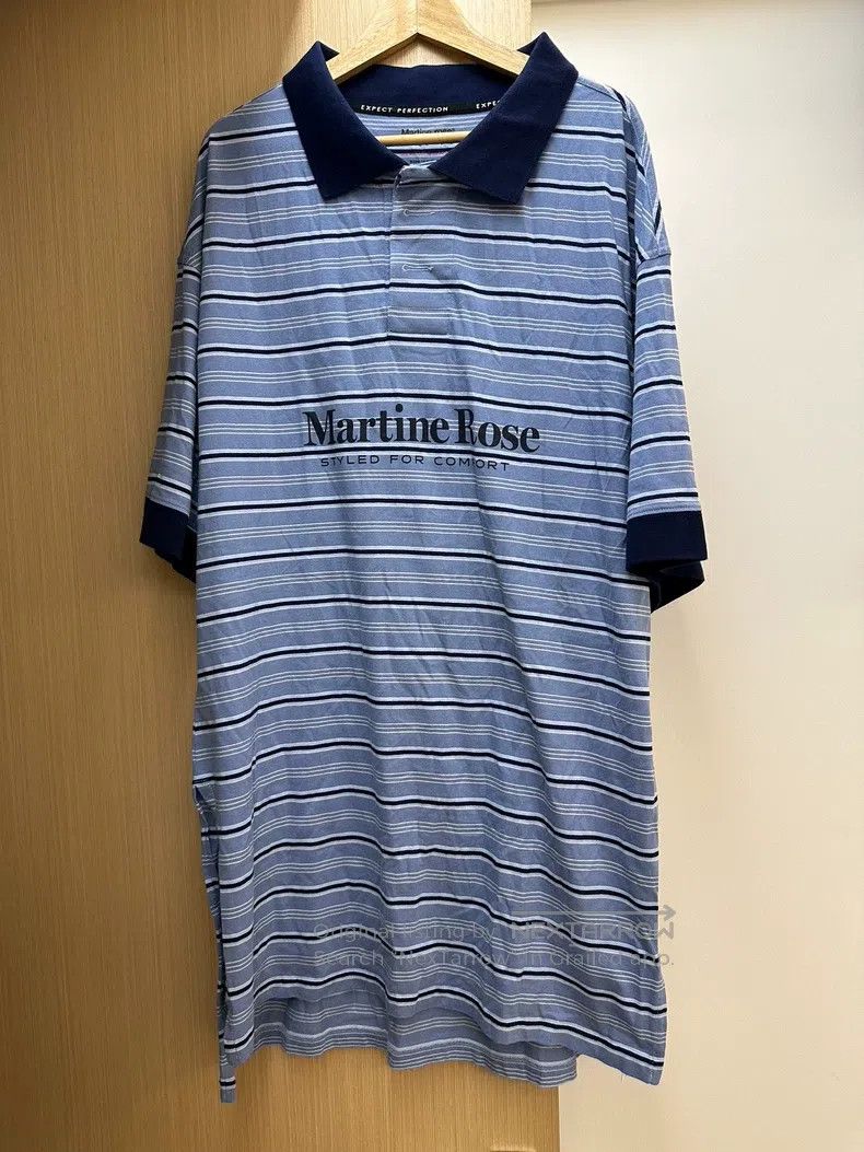 Martine Rose Martine Rose Striped British Retro Polo Shirt Size US M / EU 48-50 / 2 - 1 Thumbnail