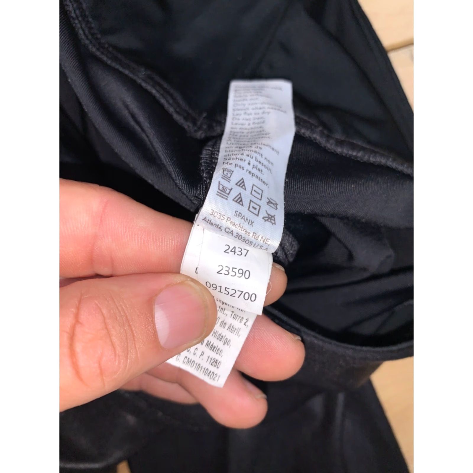 Spanx Spanx Leggings Womens S Black Faux Leather Athletic Casual Inseam 27" #9392 Size 28" / US 6 / IT 42 - 4 Thumbnail