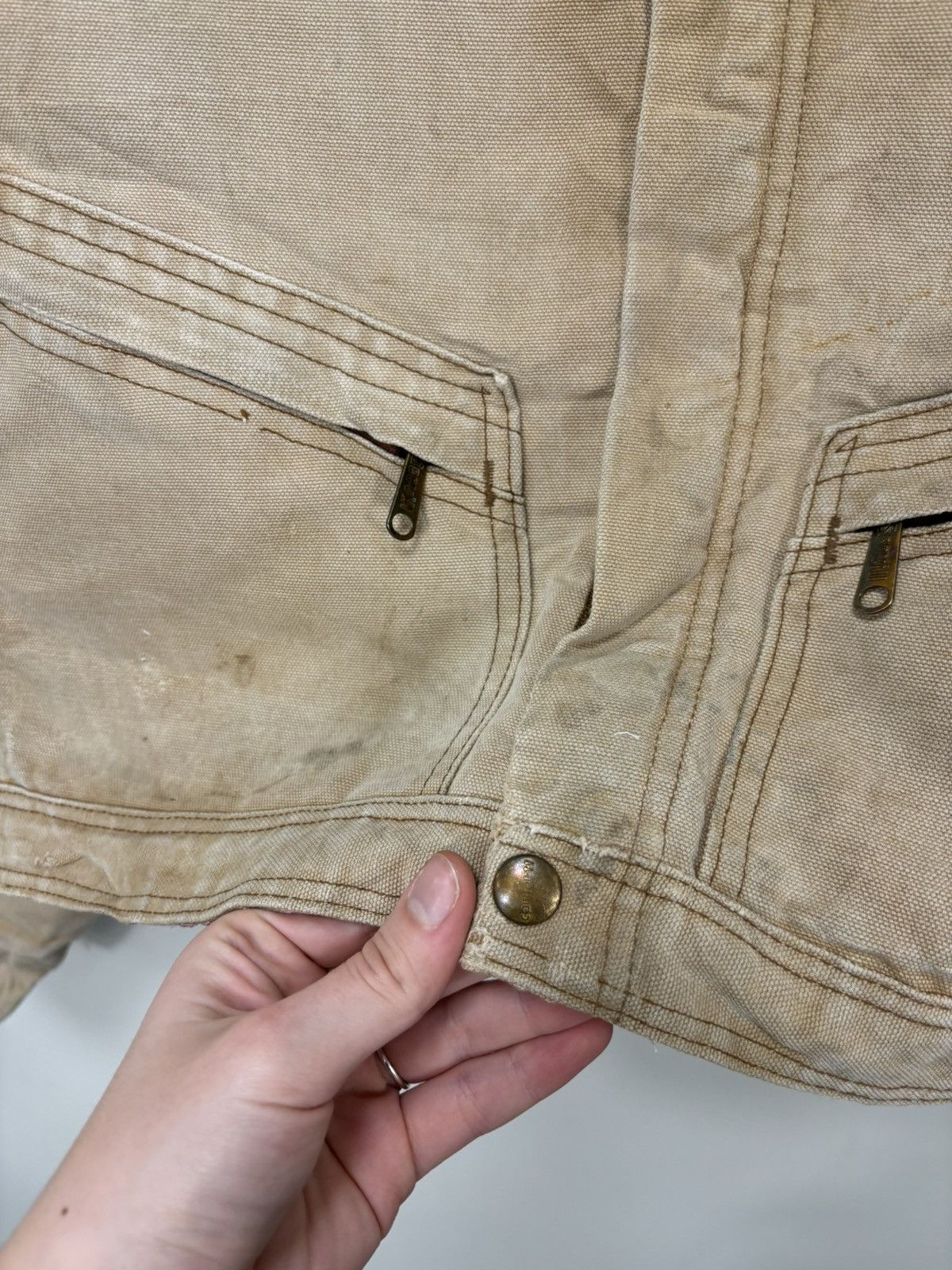 Carhartt Vintage 90s Carhartt USA Made Workwear Boxy Cropped Jacket Size US L / EU 52-54 / 3 - 8 Thumbnail