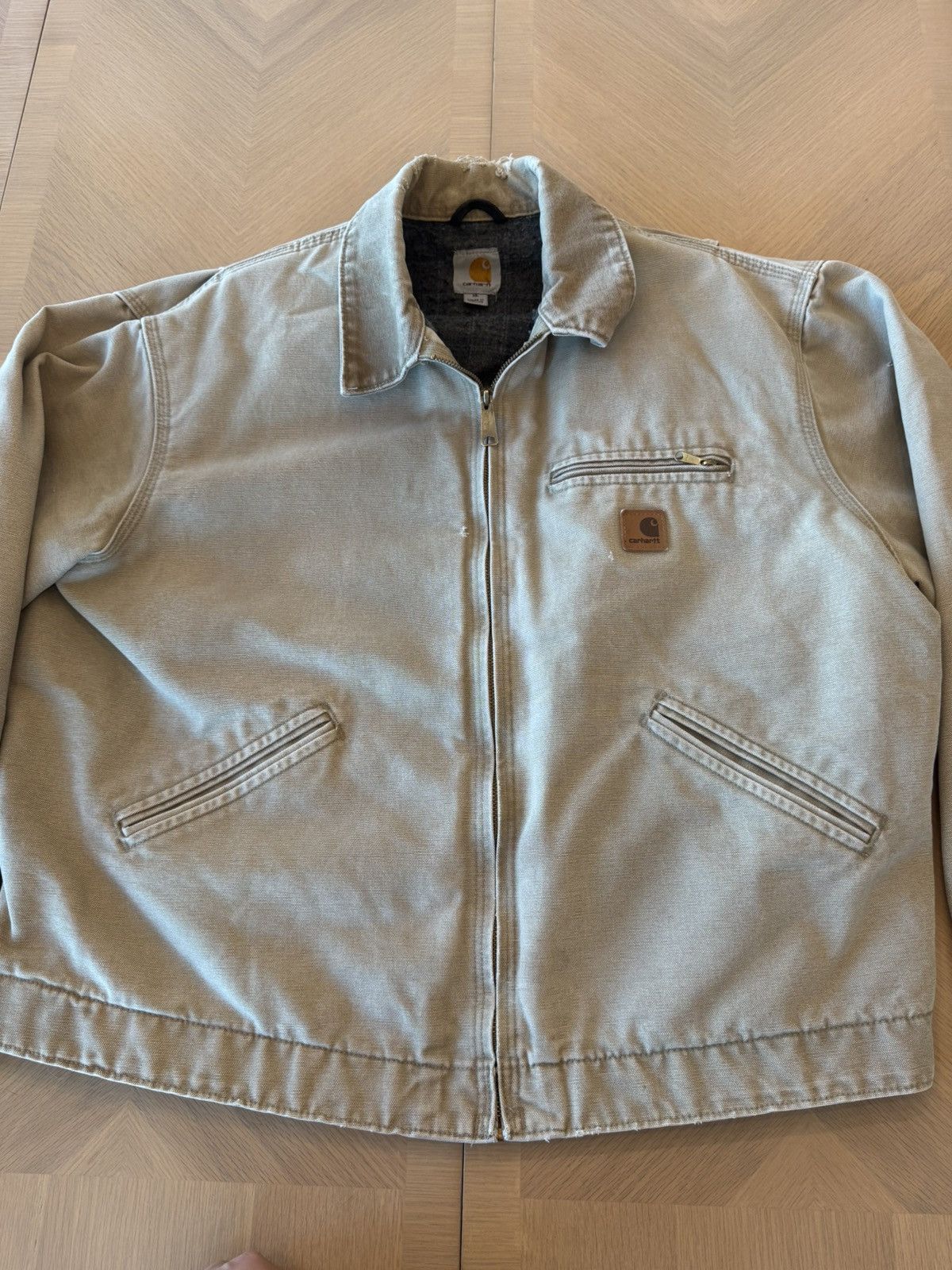 Carhartt × Vintage Tan Carhartt Detroit Size US XL / EU 56 / 4 - 2 Thumbnail