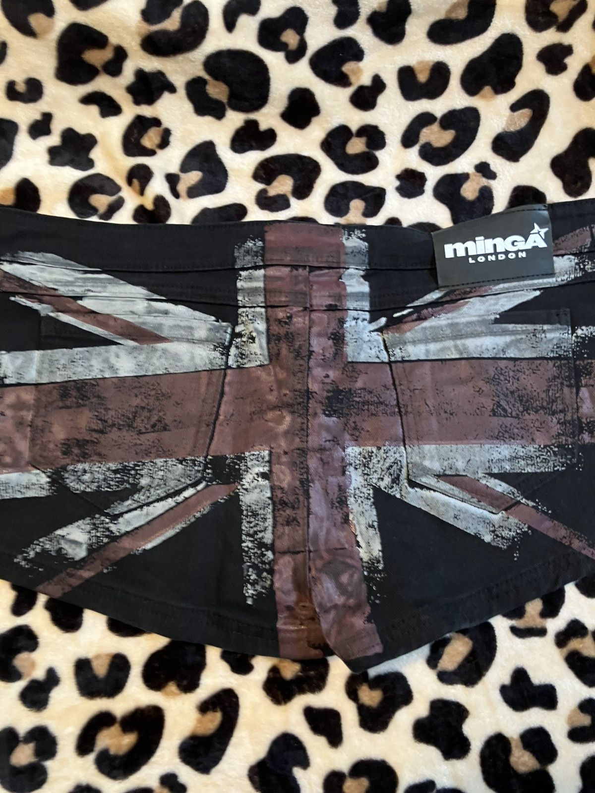 Minga London Union Jack Print Hot Pants Size 36" / US 14 / IT 50 - 2 Thumbnail