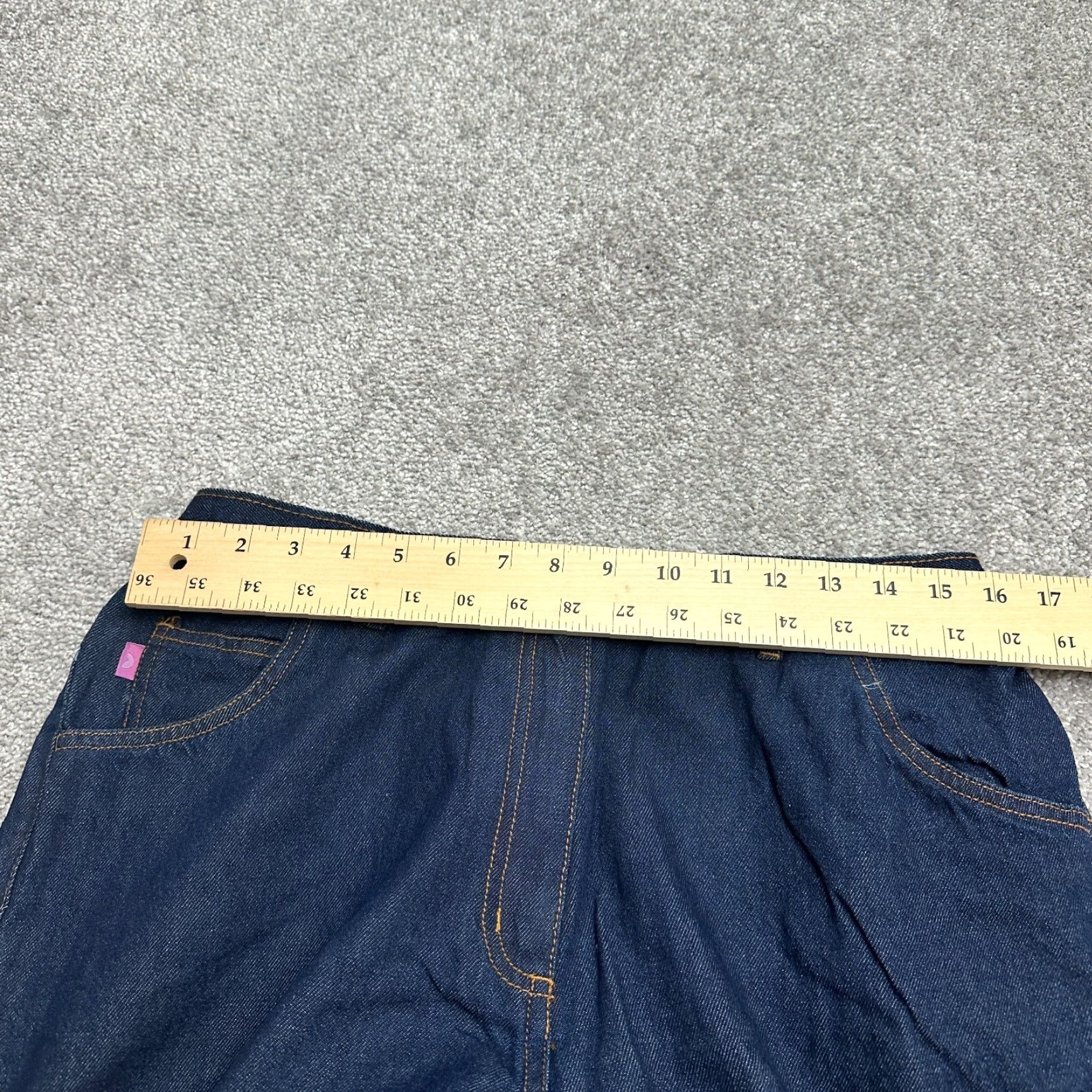 Vintage WOMAN WITHIN Classic Fit Plus Size Denim Jeans 18W Blue 32x28 High Rise Straight Casual Size 40" / US 18 - 7 Thumbnail