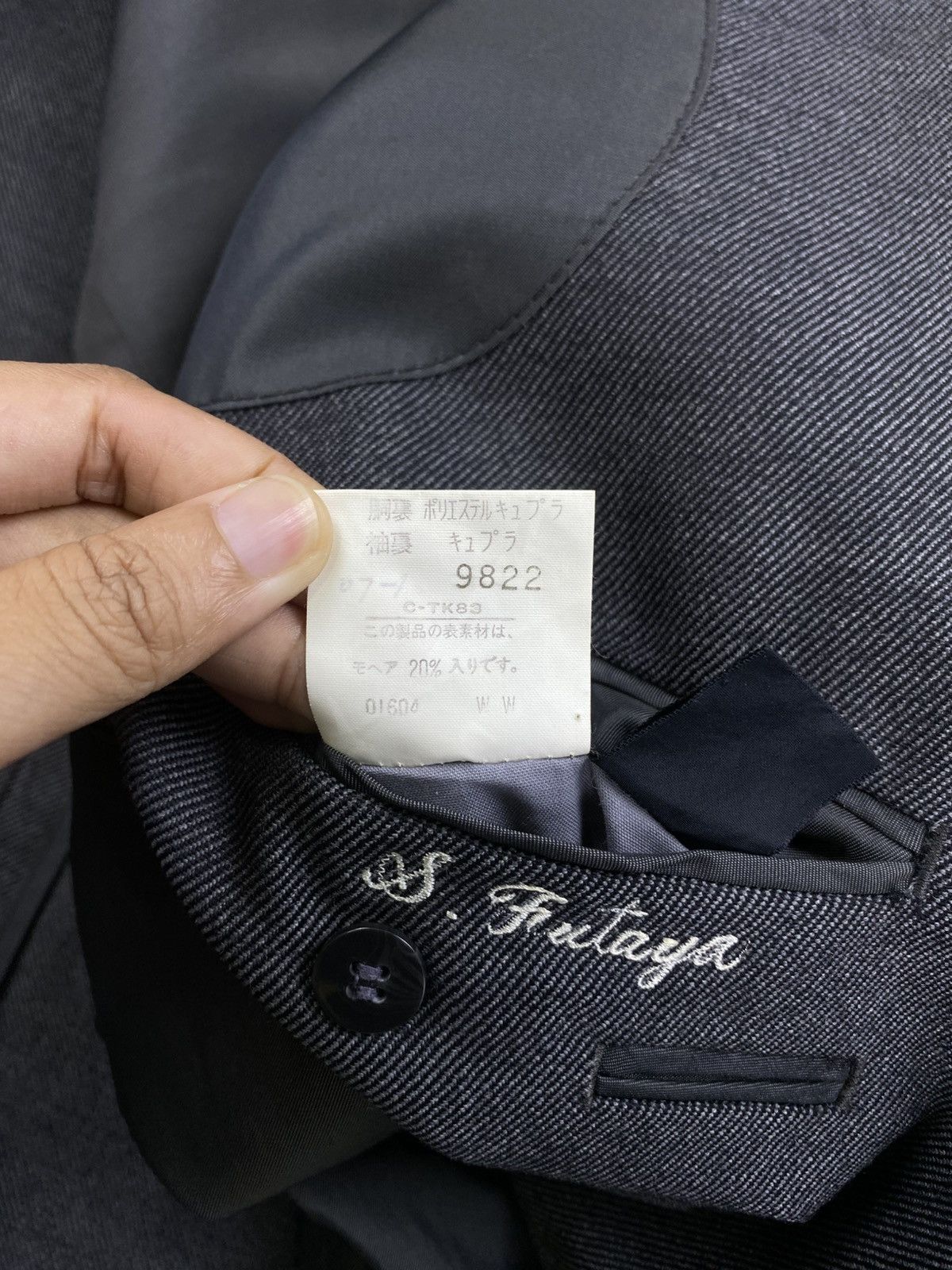 Burberry Vintage Burberrys Wool & Mohair Grey Blazer Jacket Size US M / EU 48-50 / 2 - 13 Thumbnail