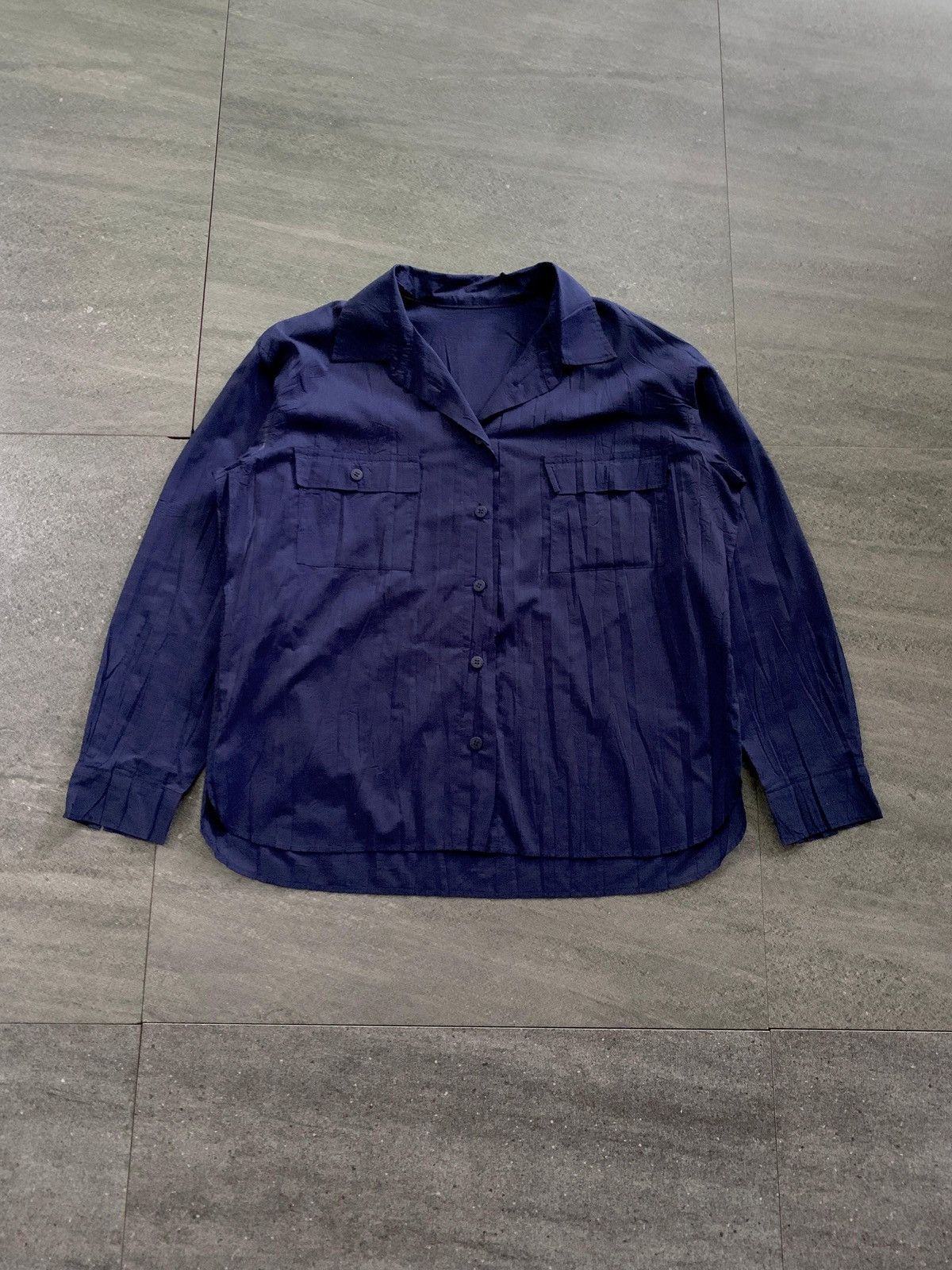 Pleats Please Issey Miyake Double Pocket Pleated Shirt Size US S / EU 44-46 / 1 - 1 Thumbnail