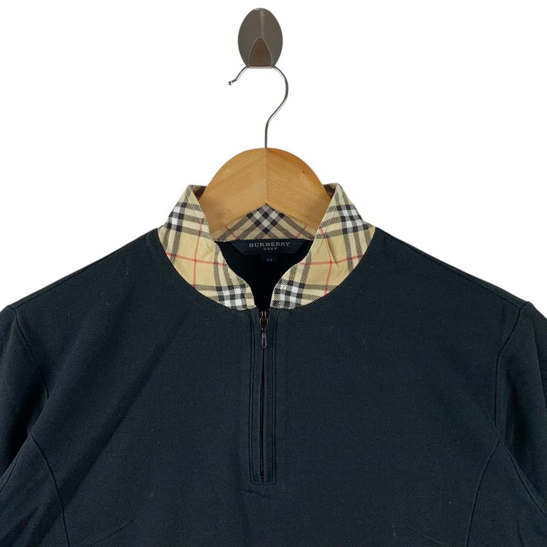 Burberry × Designer BURBERRY Golf nova check half zipper long sleeve tee Size M / US 6-8 / IT 42-44 - 2 Thumbnail