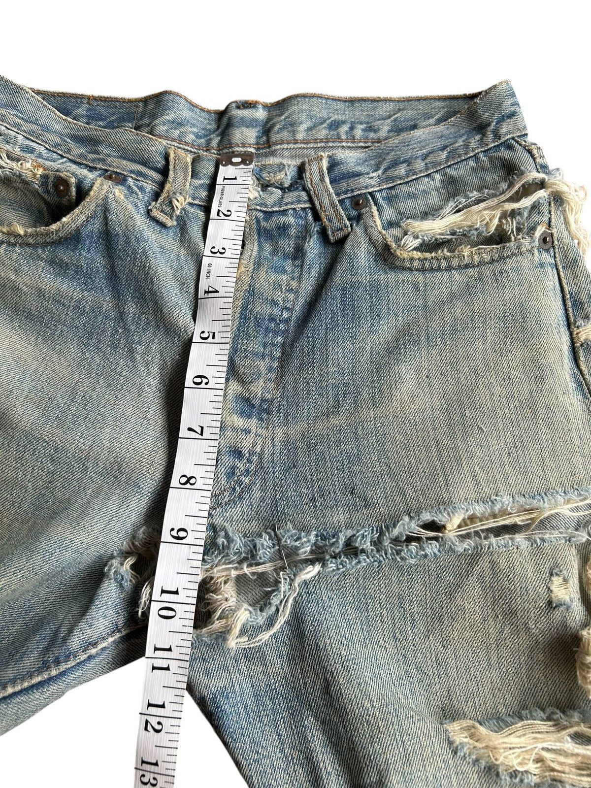 Levi's 60s-70s THRASHED Levi's 6 Selvedge Vintage Denim Jeans Size US 28 / EU 44 - 19 Thumbnail