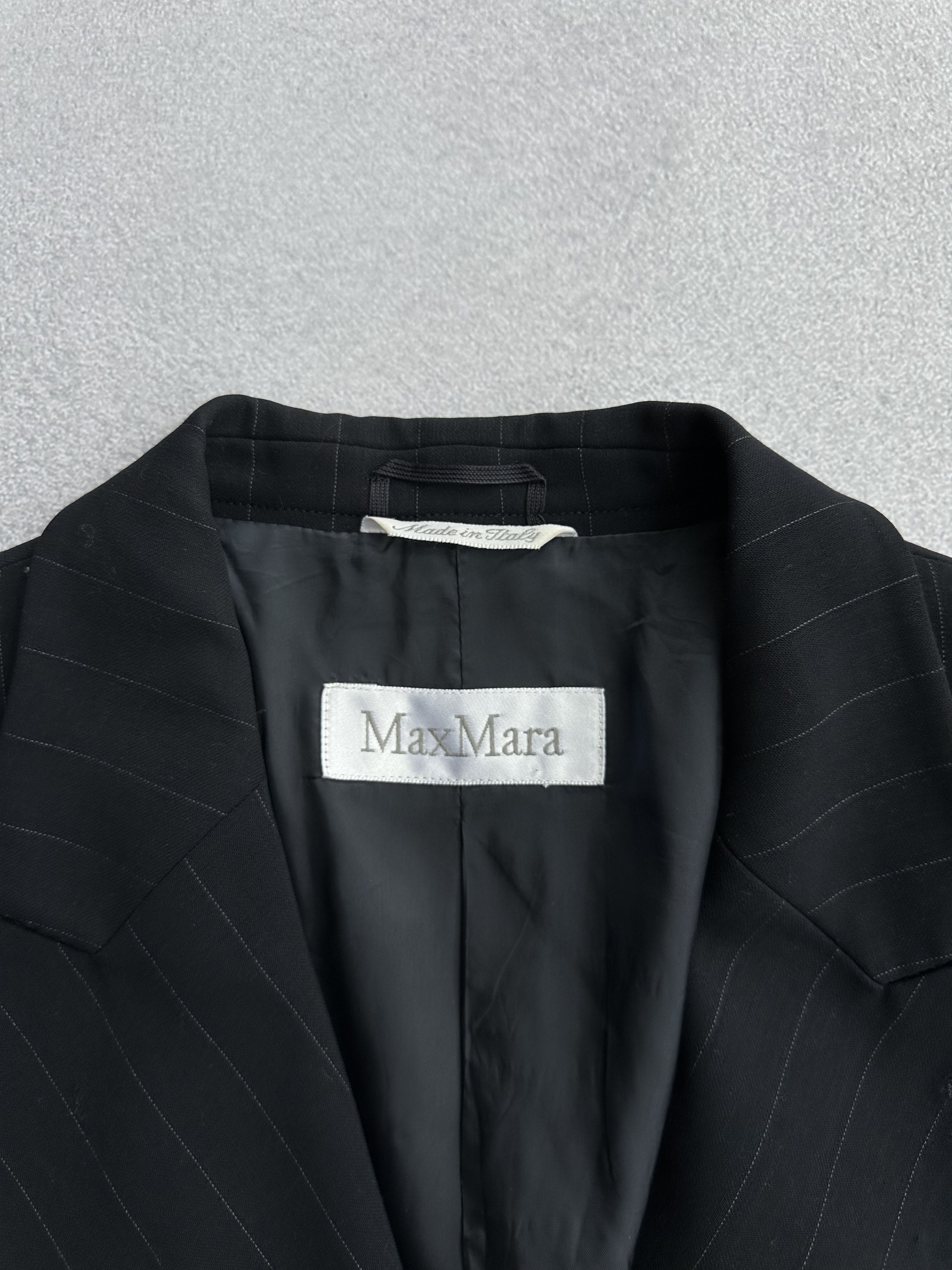Max Mara × Vintage Vintage Max Mara One Button Virgine Wool Woman Blazer Size L / US 10 / IT 46 - 3 Thumbnail
