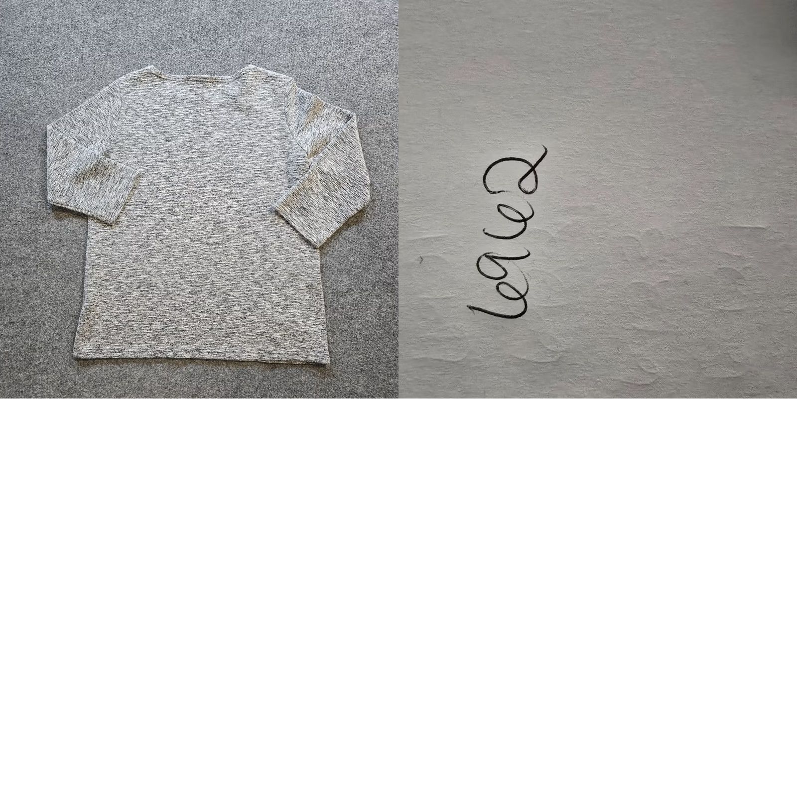 Vintage Cutloose Top Womens Medium Gray Knit 3/4 Sleeve Blouse Casual Basic Shirts Mens Womens Size M / US 6-8 / IT 42-44 - 8 Thumbnail