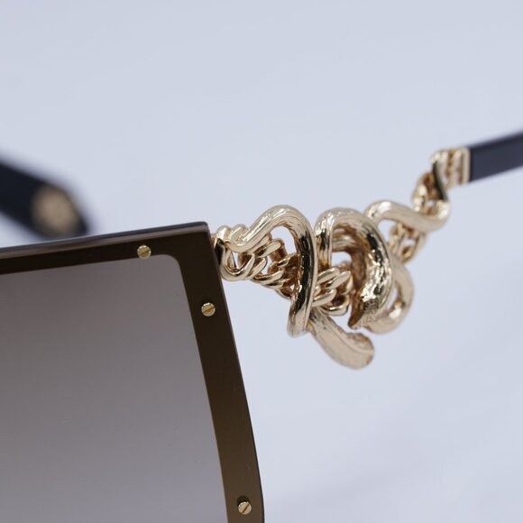 Roberto Cavalli Roberto Cavalli SRC015M 300G Sunglasses Gold Shield Frame Size ONE SIZE - 3 Thumbnail
