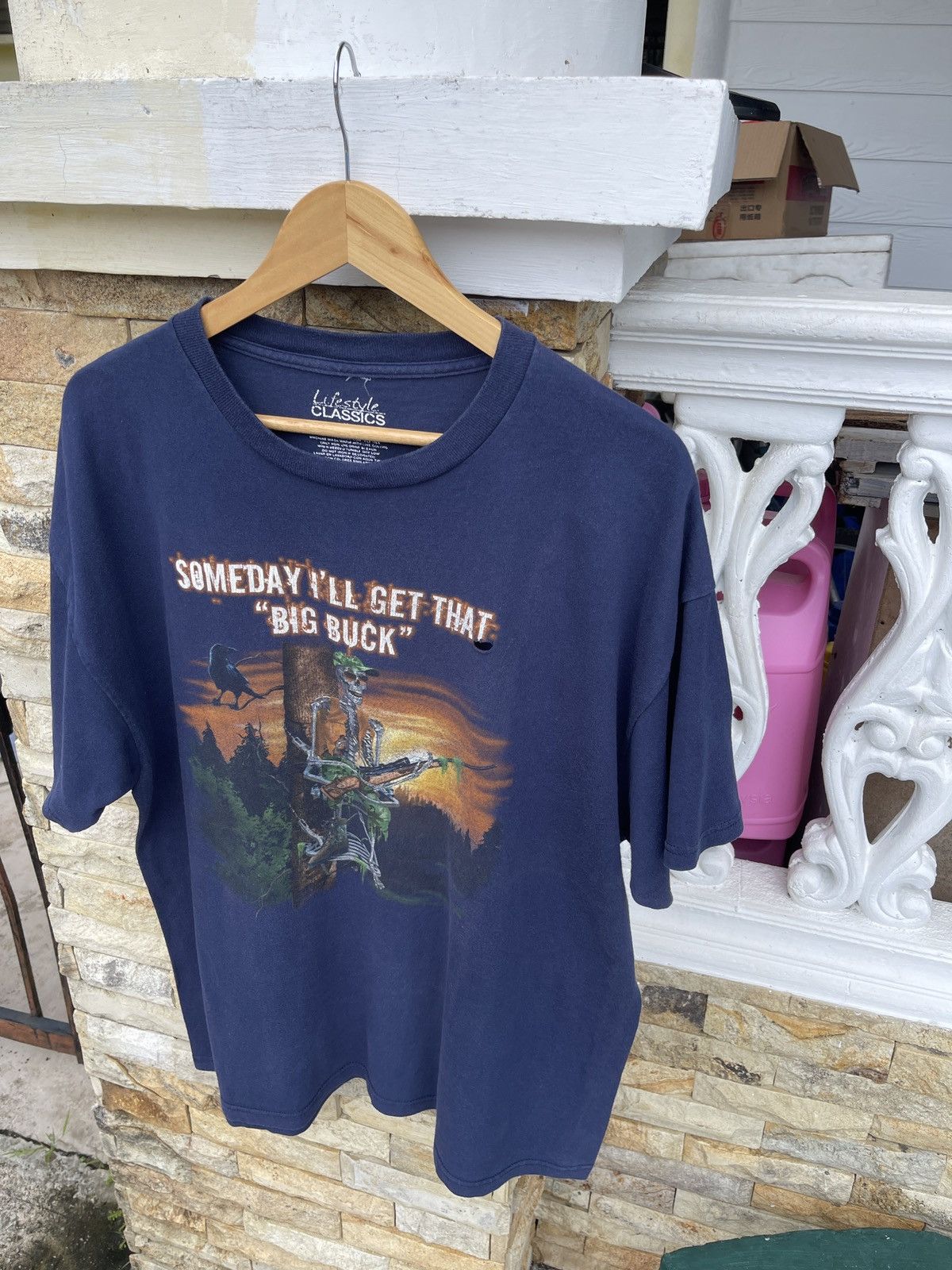 Vintage Last Drop🔥Rare🔥Vintage Humor Skull ERD GRUNGE TEE Size US XL / EU 56 / 4 - 3 Thumbnail