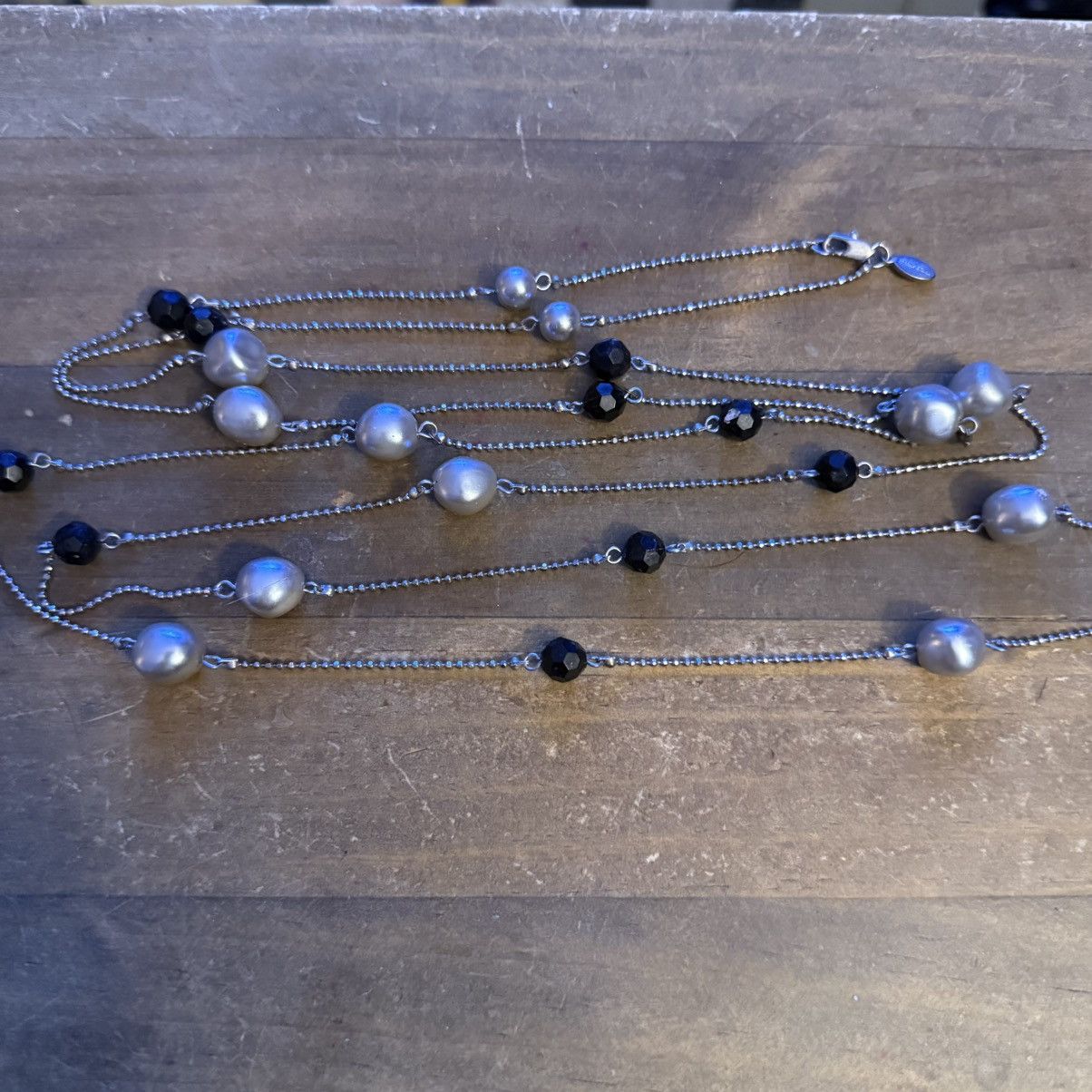 Other Park Lane long silver tone station bead necklace Size ONE SIZE - 2 Thumbnail