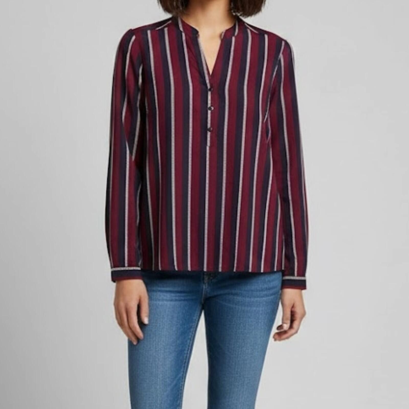 Forever 21 Forever 21 Striped Red White Blouse Shirt Top Womens Medium Size M / US 6-8 / IT 42-44 - 2 Thumbnail