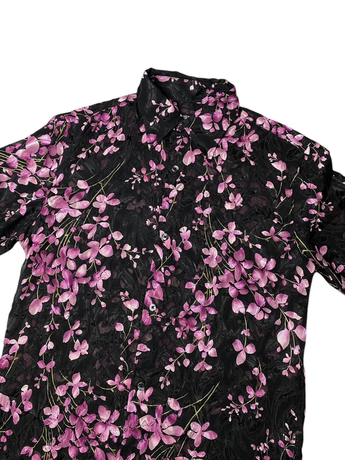 If Six Was Nine 2000's Tornado Mart Sakura Floral Shirts Size US M / EU 48-50 / 2 - 2 Thumbnail