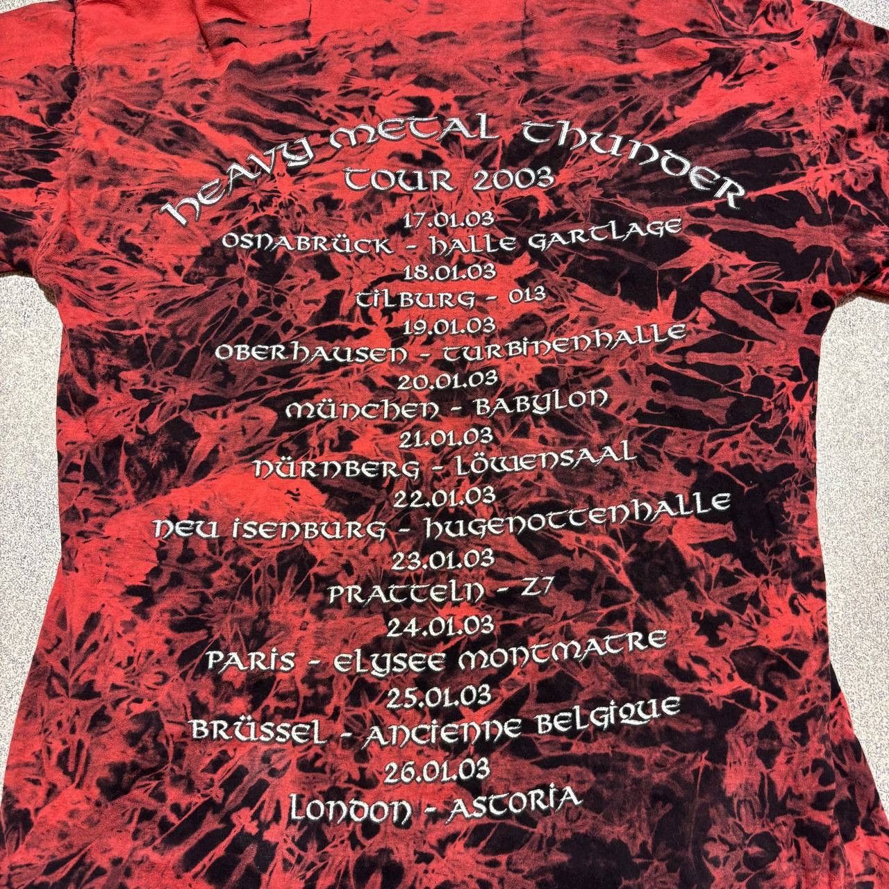 Band Tees Saxon Vintage T Shirt Metal Band Metallica Rare Tour 2003 Size US L / EU 52-54 / 3 - 9 Thumbnail