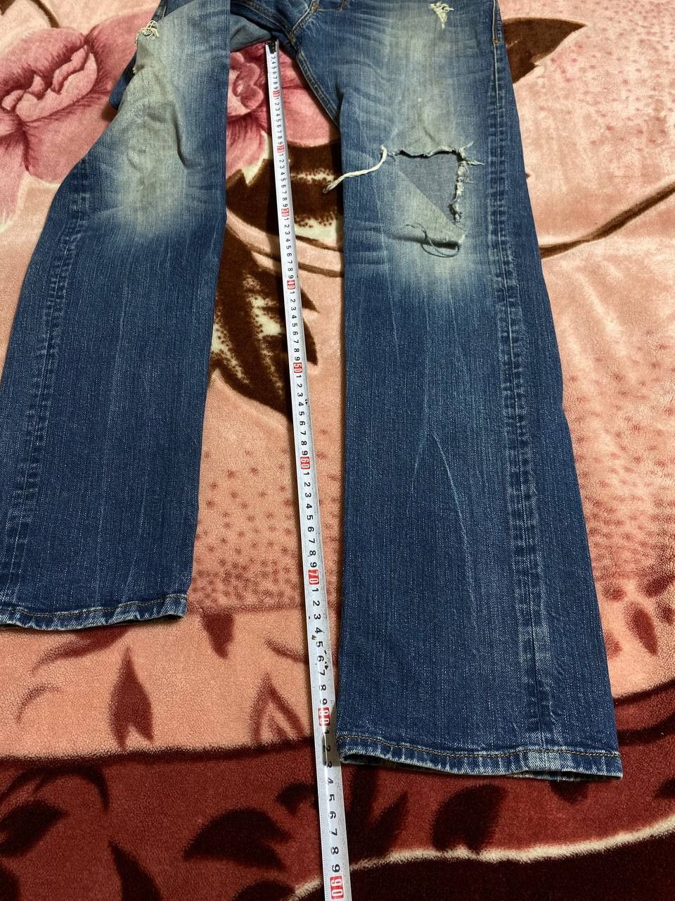 Diesel × Japanese Brand Diesel Safado Dirty Baggy Faded Jean Japan Avant Garde Style Size US 30 / EU 46 - 14 Thumbnail