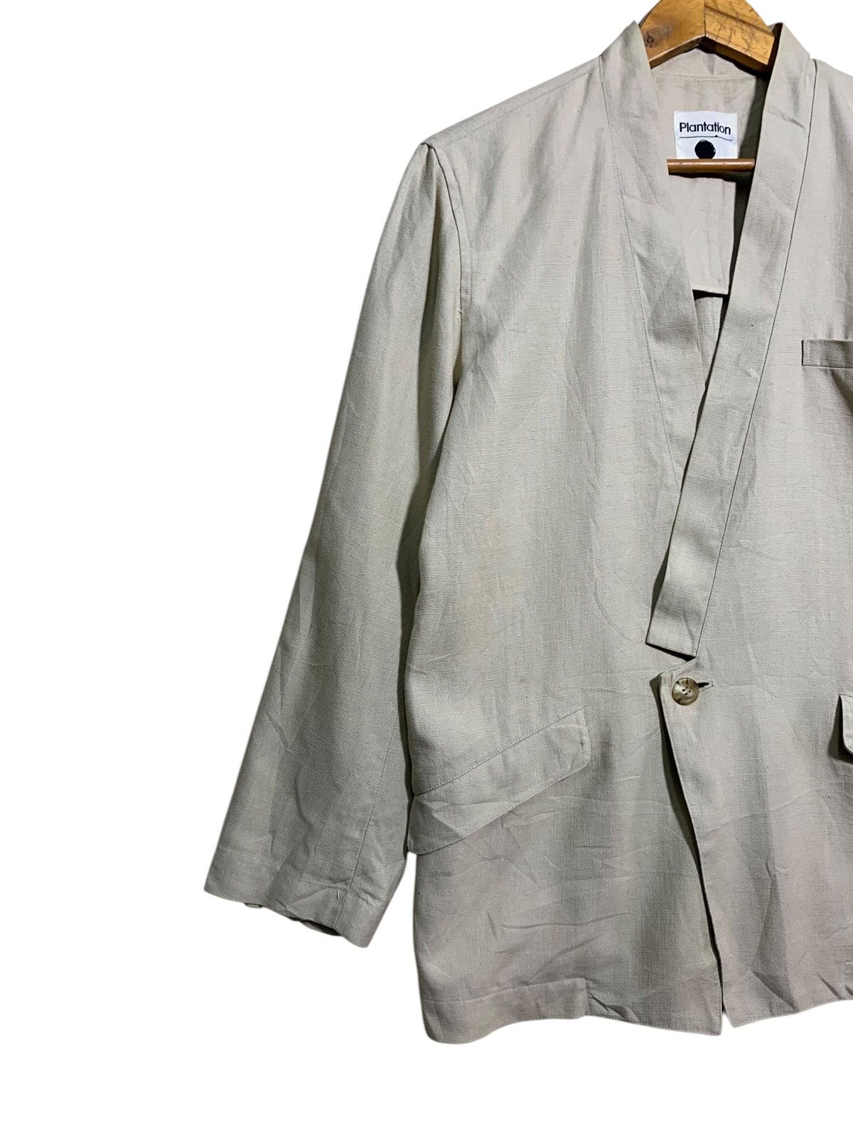 Issey Miyake 🔥PLANTATION ISSEY MIYAKE ONE BUTTON LINEN JACKETS Size US M / EU 48-50 / 2 - 2 Thumbnail