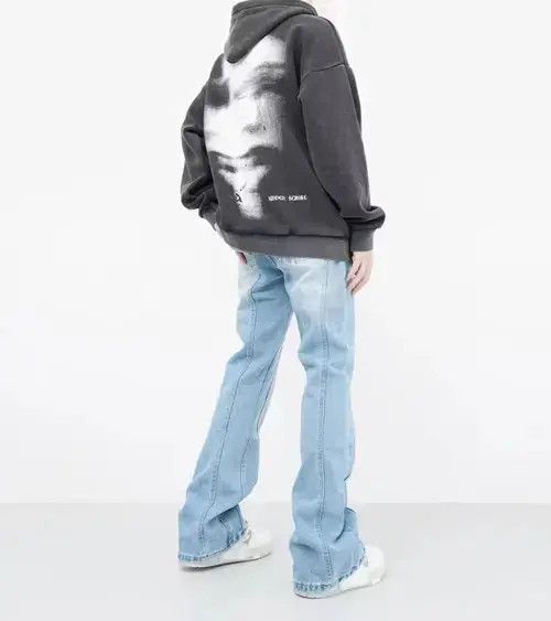 Designer Retro blurred face design printed hoodie jacket Size US L / EU 52-54 / 3 - 4 Thumbnail