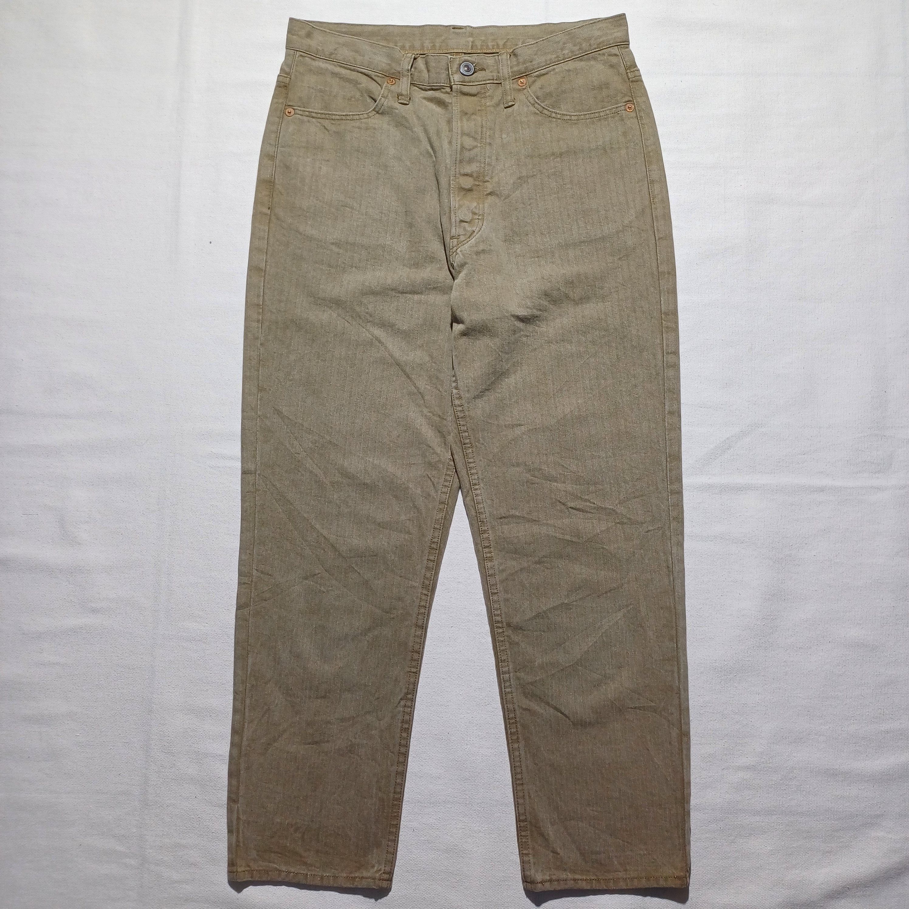 Journal Standard Beige Jeans Vintage Button Fly Journal Standart Size US 29 - 1 Thumbnail