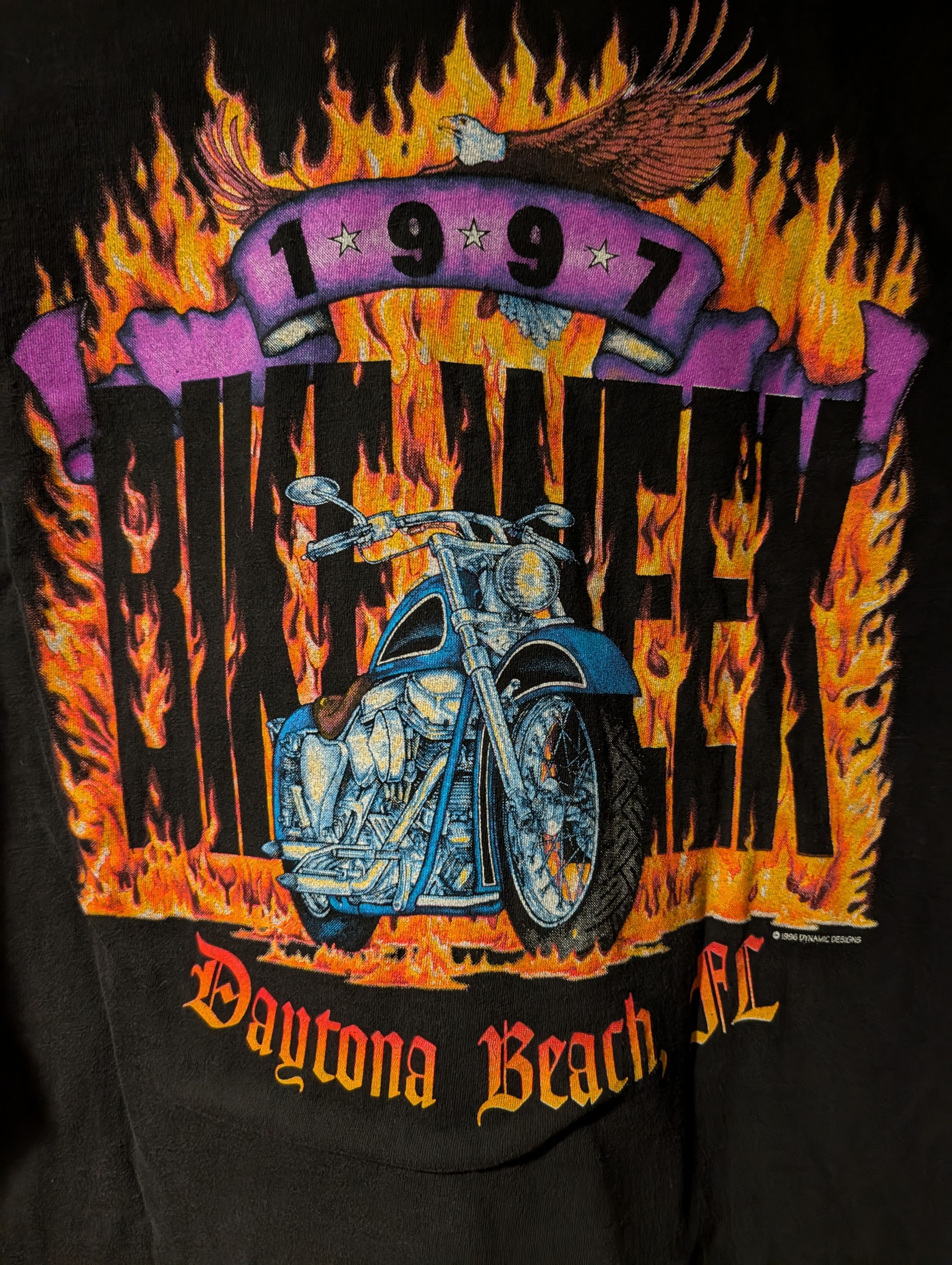 Harley Davidson Vintage 1997 Daytona Beach Bike Week Long Sleeve Shirt Hanes Size US XXL / EU 58 / 5 - 2 Thumbnail