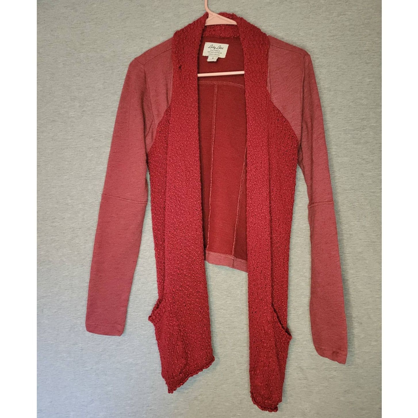 Lucky Brand Women's Lucky Brand Lucky Lotus Knitwear Red Cardigan Small Size S / US 4 / IT 40 - 1 Thumbnail