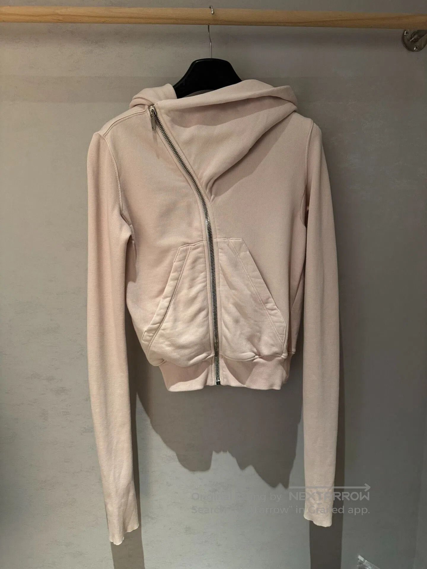 Rick Owens Drkshdw rick owens drkshdw pink cropped hoodie. Size XS / US 0-2 / IT 36-38 - 1 Thumbnail